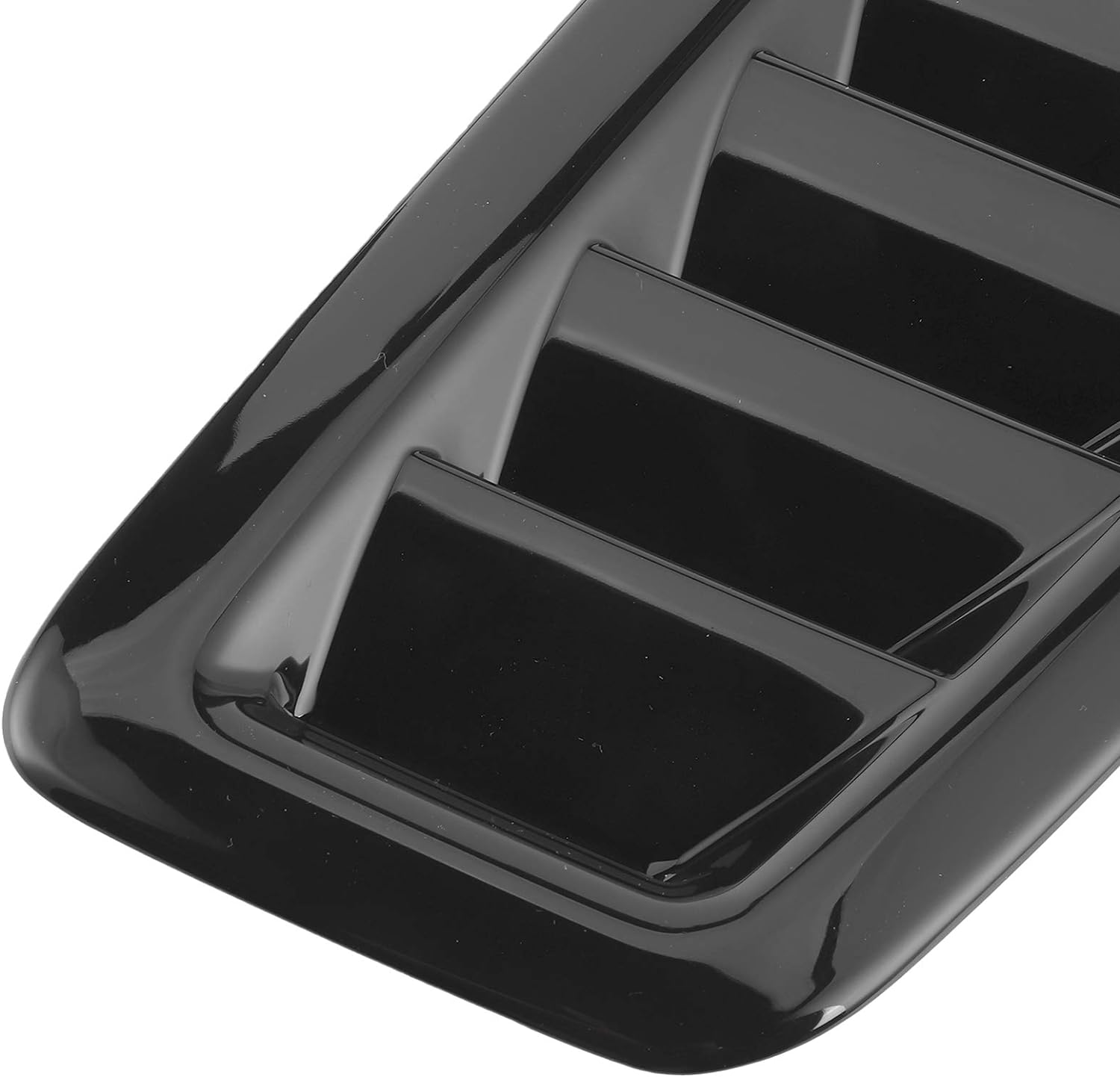 Carbon Fiber Car Hood Vent Scoop Kit, Universal Front Bonnet Air Intake Cover for Rs Mk2 Style, Cars Hood Covers (Bright Black) image number 1