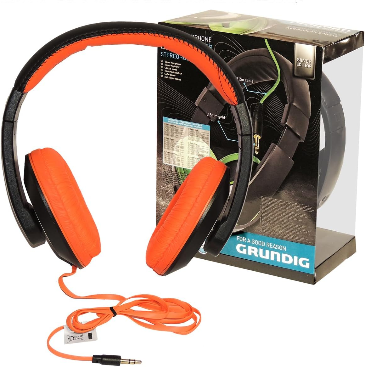 Grundig 52553 Adjustable Stereo Headband, Multicolor image number 4