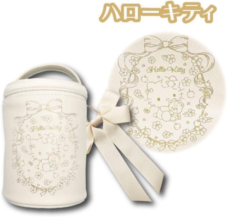 Hatayama Shoji Sanrio 34202872 Mini Vanity Pouch, Girly Hello Kitty, Approx. 5.9 X 4.7 X 4.7 Inches (15 X 12 X 12 Cm) image number 2