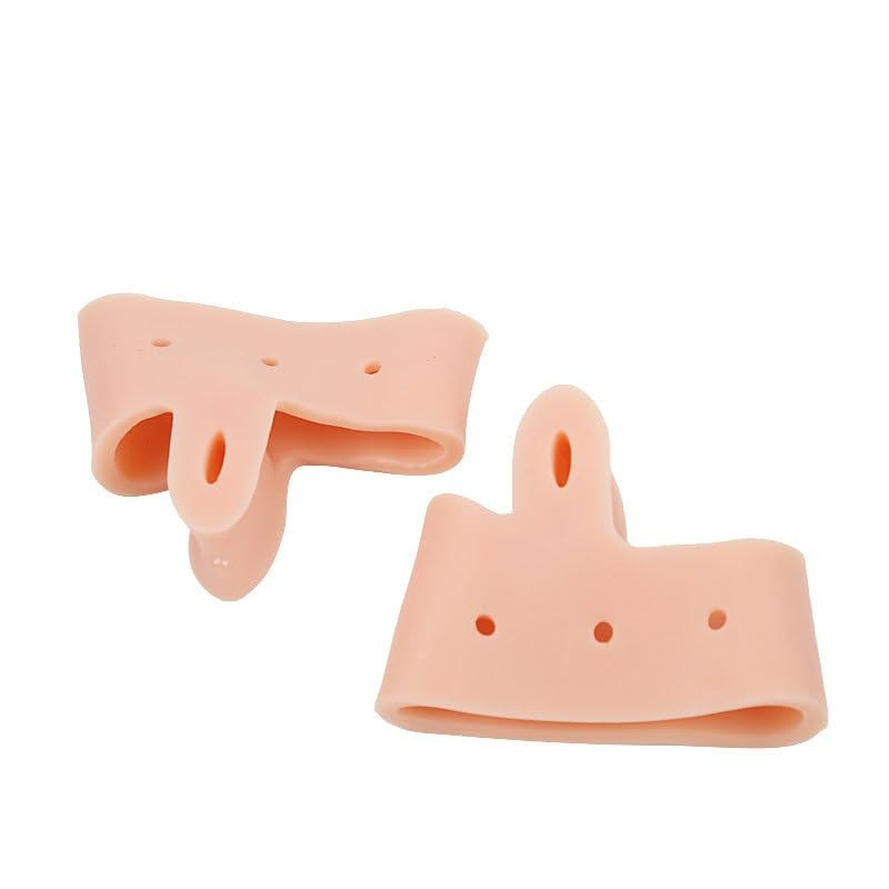 Toe Separator, Toe Spacers for Sthletes, Toe Separator Hallux Valgus, Toecorrectors, Toe Stretcher, Suitable for Bunion and Overlapping Toes Realign Crooked Toes (Skin Colour, One Size) image number 3