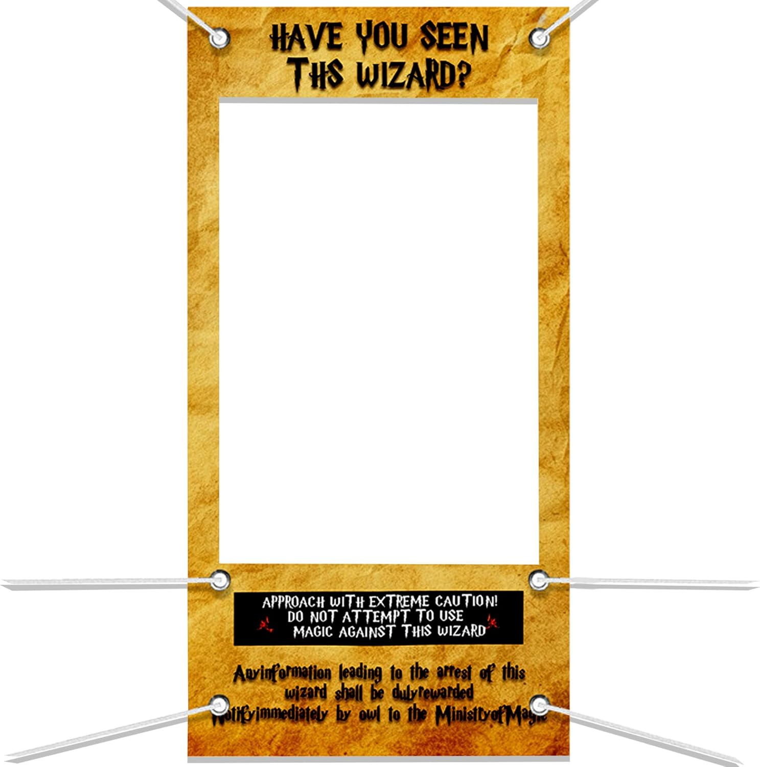 Laventy Have You Seen This Wizard Photo Booth Prop Wizard Inspired Photo Booth Frame Wizard Birthday Party Photo Booth Props for Wizard Theme Party Decorations