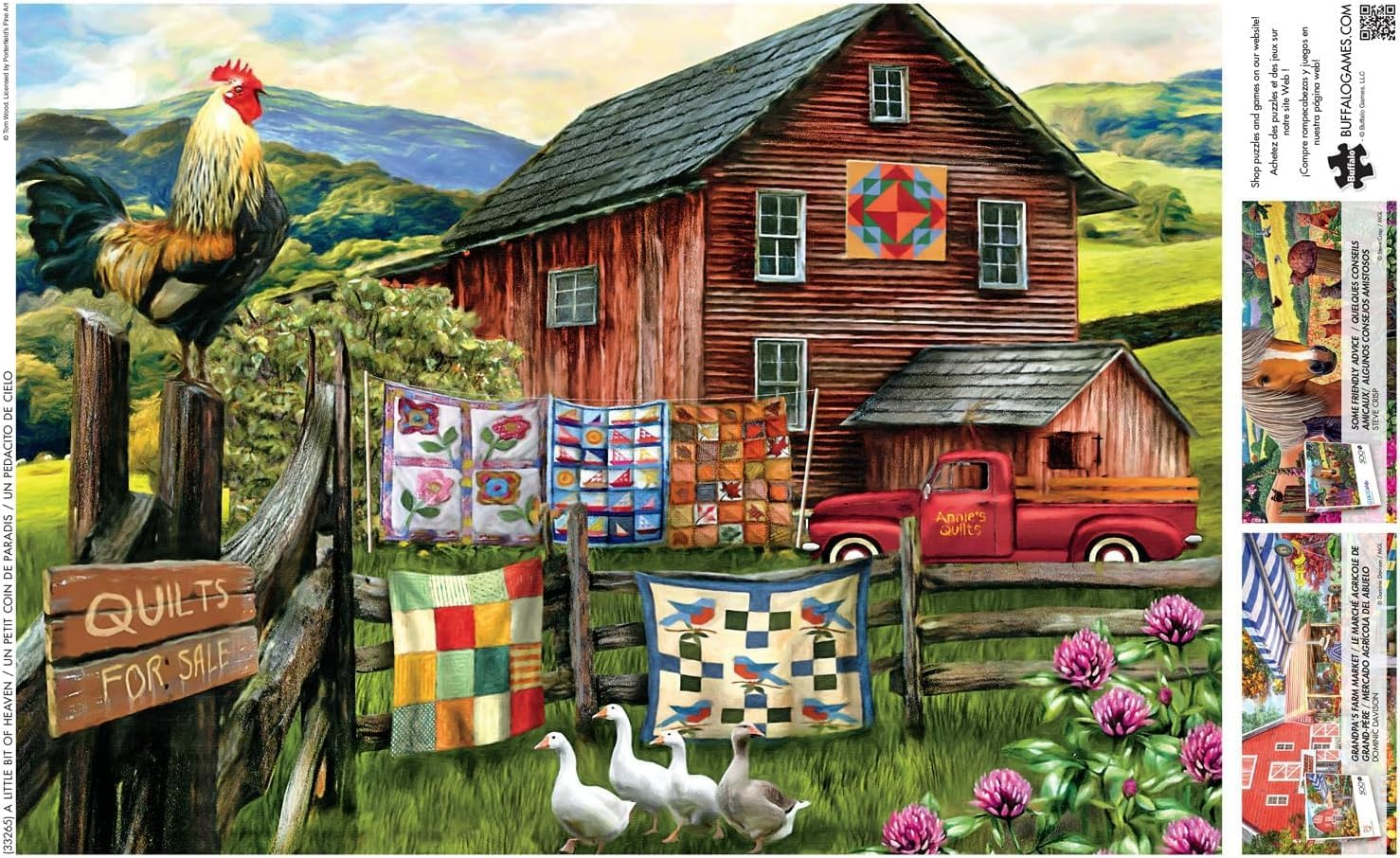 Buffalo Games - Country Life - a Little Bit of Heaven - 500 Piece Jigsaw Puzzle for Adults Challenging Puzzle Perfect for Game Nights - Finished Size 21.25 X 15.00 image number 4