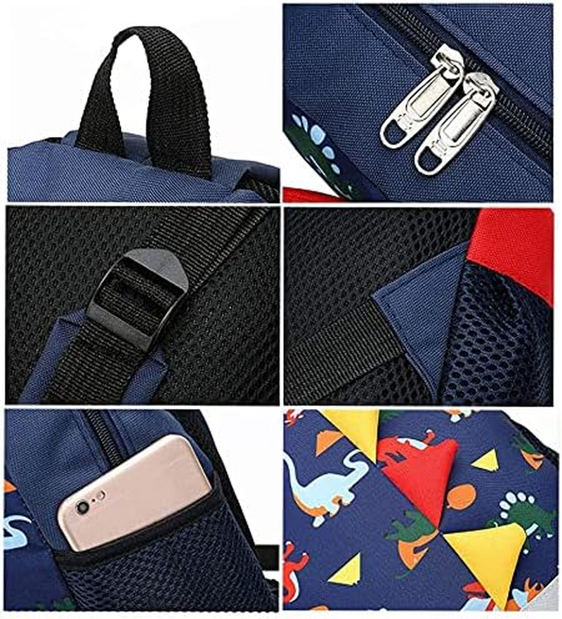 MOREBEST Kids Backpacks Dinosaurs School Bags Best 1-5 Years Old Nursery Toddler Kindergarten Boys and Girls Blue image number 4