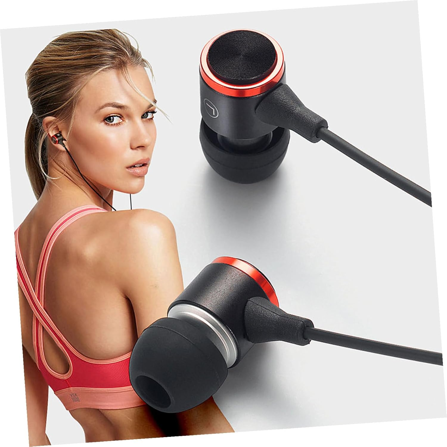 Angoily Type-C Headphones Microphone for In-Ear Use Compatible USB C Devices Featuring Bass Control and Wired Connection for Music and Calls image number 3