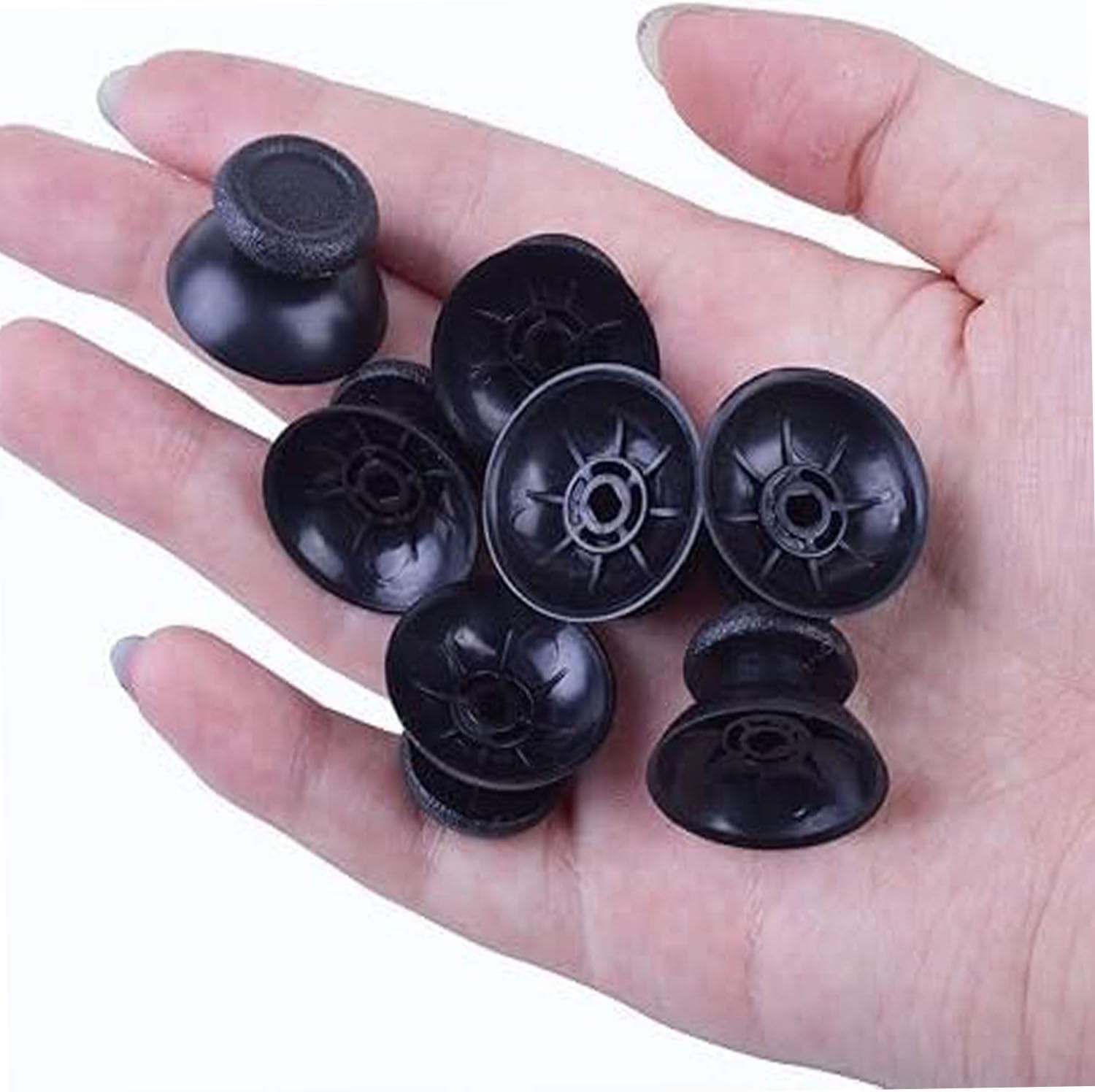 4 Pairs Controller Thumbsticks for PS5 Controller,Black Replacement Custom Analog Stick Joystick Compatible with PS5 (8Pcs) image number 1