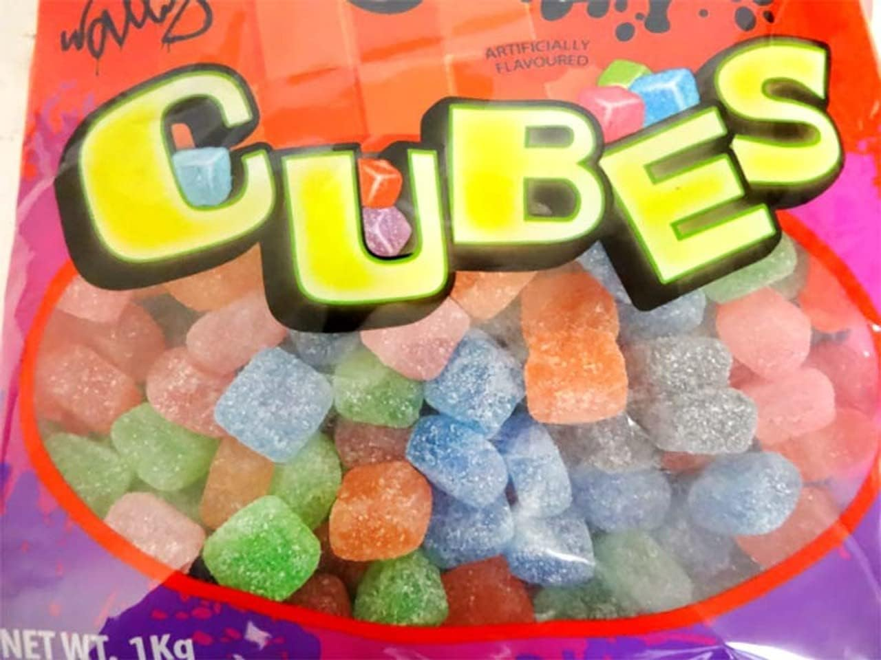 Warheads Sour Cubes Candy 1 Kg
