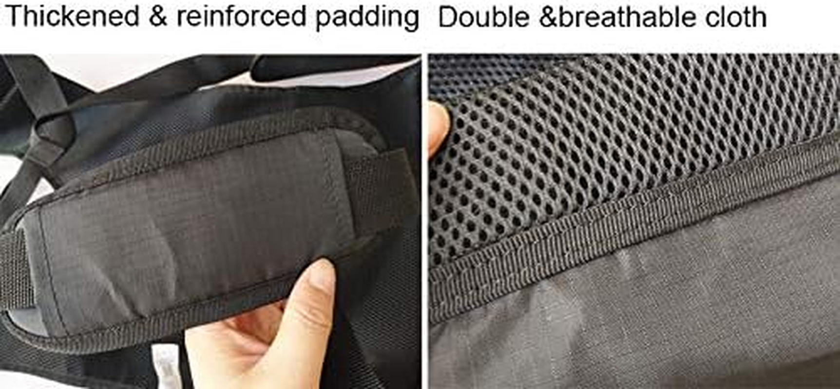 Lightweight Kids Carrier Belt Short Journeys Hiking Back Pack Belt Outdoor Children Lift Sling for Transferring Children to Car,Wheelchair,Vehicle,Bed,Chair (Black) - Black image number 3