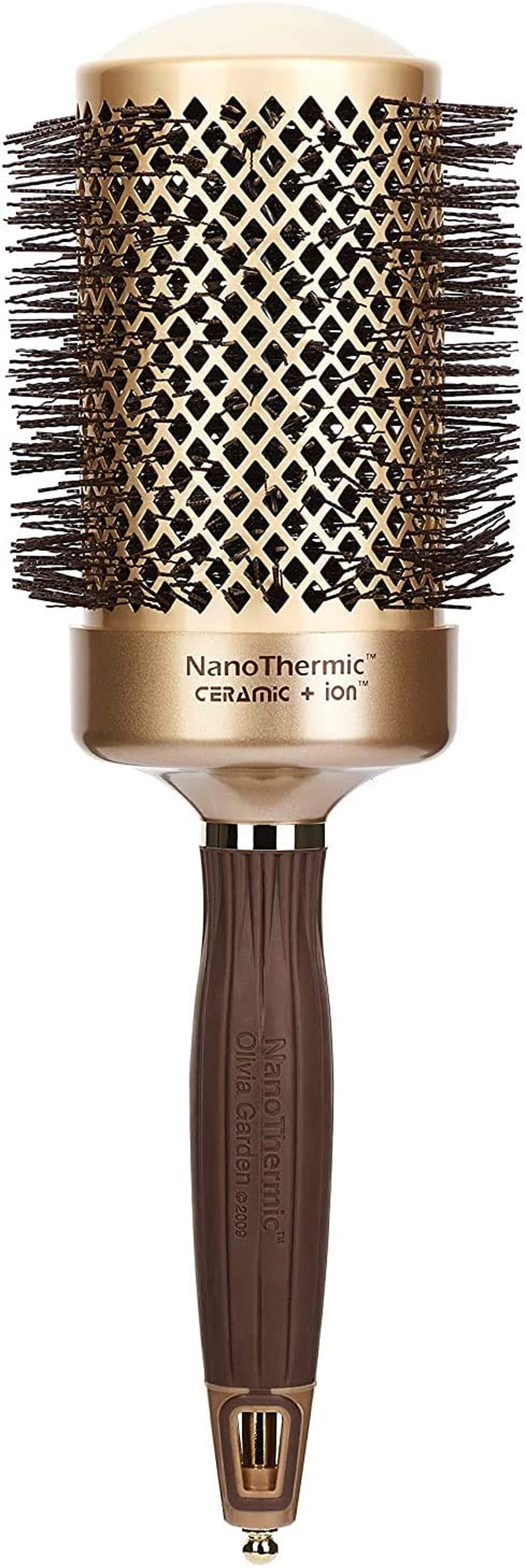 Olivia Garden Nanothermic Ceramic + Ion round Thermal Hair Brush image number 2