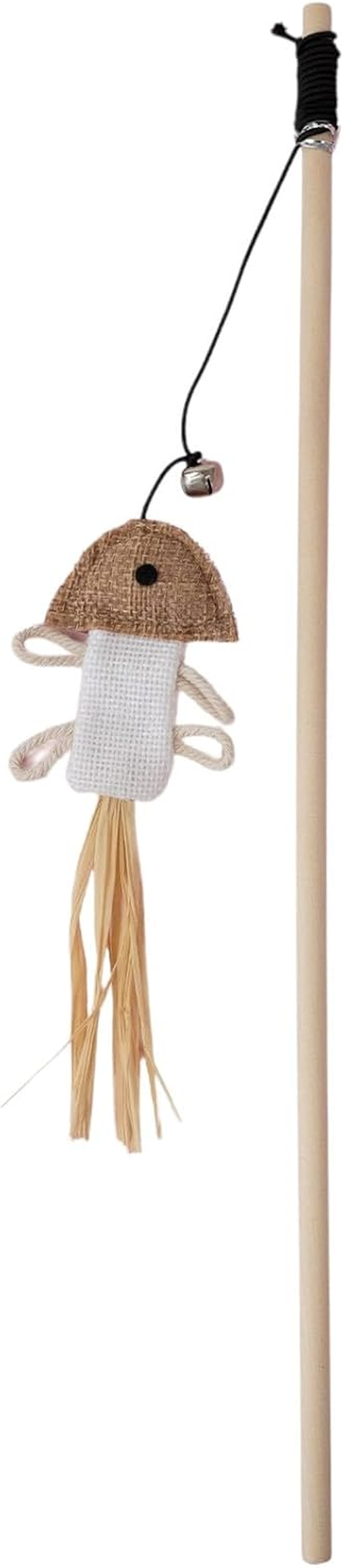 Dan & Sam Swimming Fish Cat Wand, Blue - Interactive Cat Toy, Realistic Fish Movement, Durable Safe Materials - Ideal for Indoor Play & Active Cats image number 1