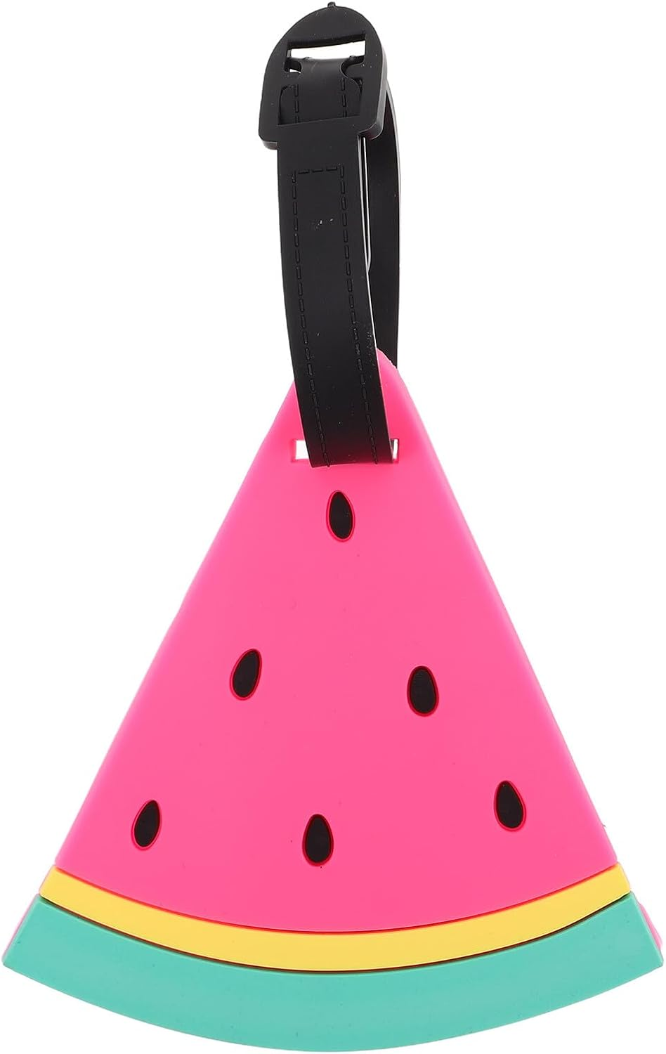 ULDIGI Watermelon Shaped Luggage Tags PVC Travel Bag Id Labels Cute Fruit Baggage Tags for Suitcases Backpacks and Keychains Stylish Beach Travel Essentials image number 5