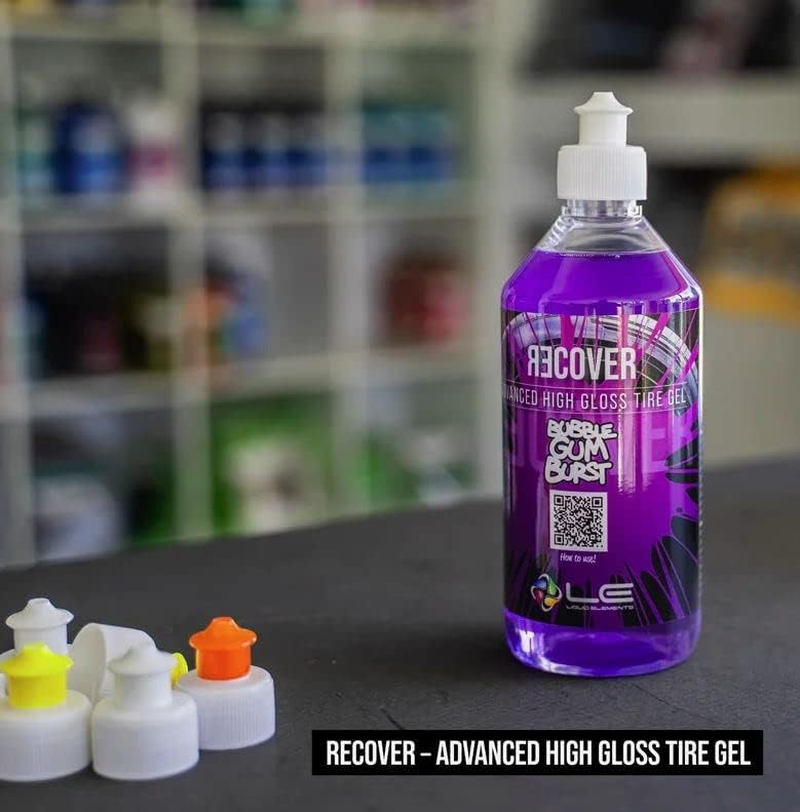 ADVANTUSE - Liquid Elements - Recover Tyre Gel Tyre Dressing Set with Accessories - Tyre Care - Tyre Shine - 500 Ml image number 3