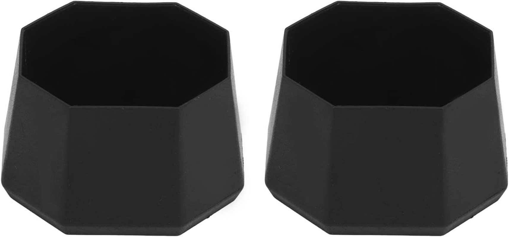 Tennis Racket Butt Cap, 2Pcs Black Plastic Tennis Racket Silicone End Cover Portable Racket Handle End Cap Practical Tennis Racquet Silicone Back Covers for Racquetball Racket image number 4