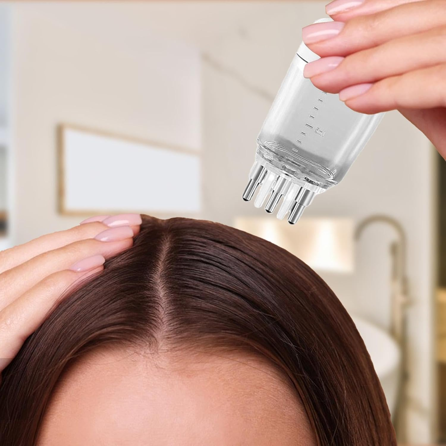 Vgvgaj Hair Oil Applicator,Portable Scalp Massager Oil Comb | Hair Oil Dispenser, Hair Oiler Applicator, Liquid Comb Applicator for Sensitive Scalp - Black image number 7