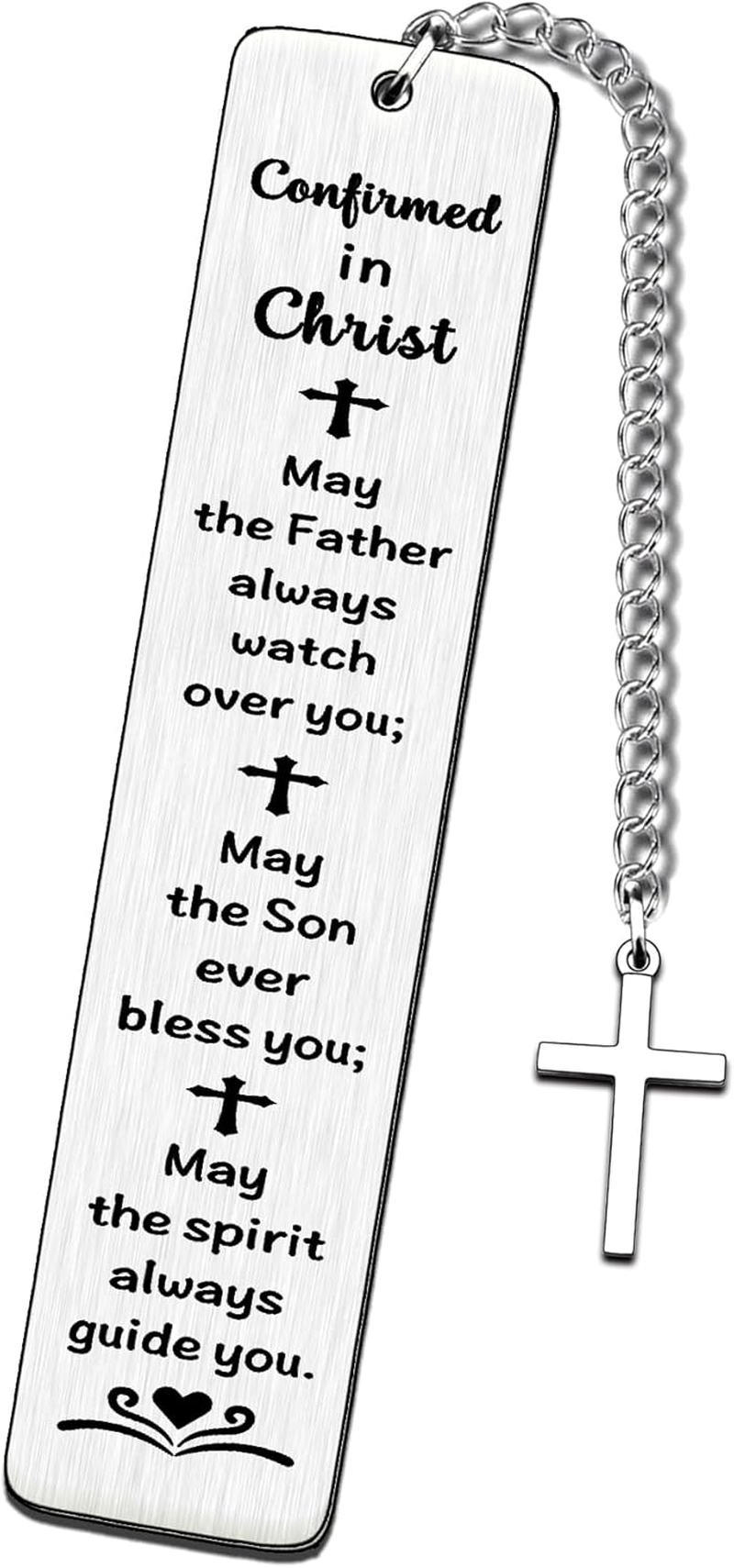 TTOVEN Confirmation Gifts for Girls Boys Christian Confirmation Gift First Bible Verse Bookmark for Women Men Religious Book Lovers Easter Basket Stuffers Baptism Catholic Presents for Female Male