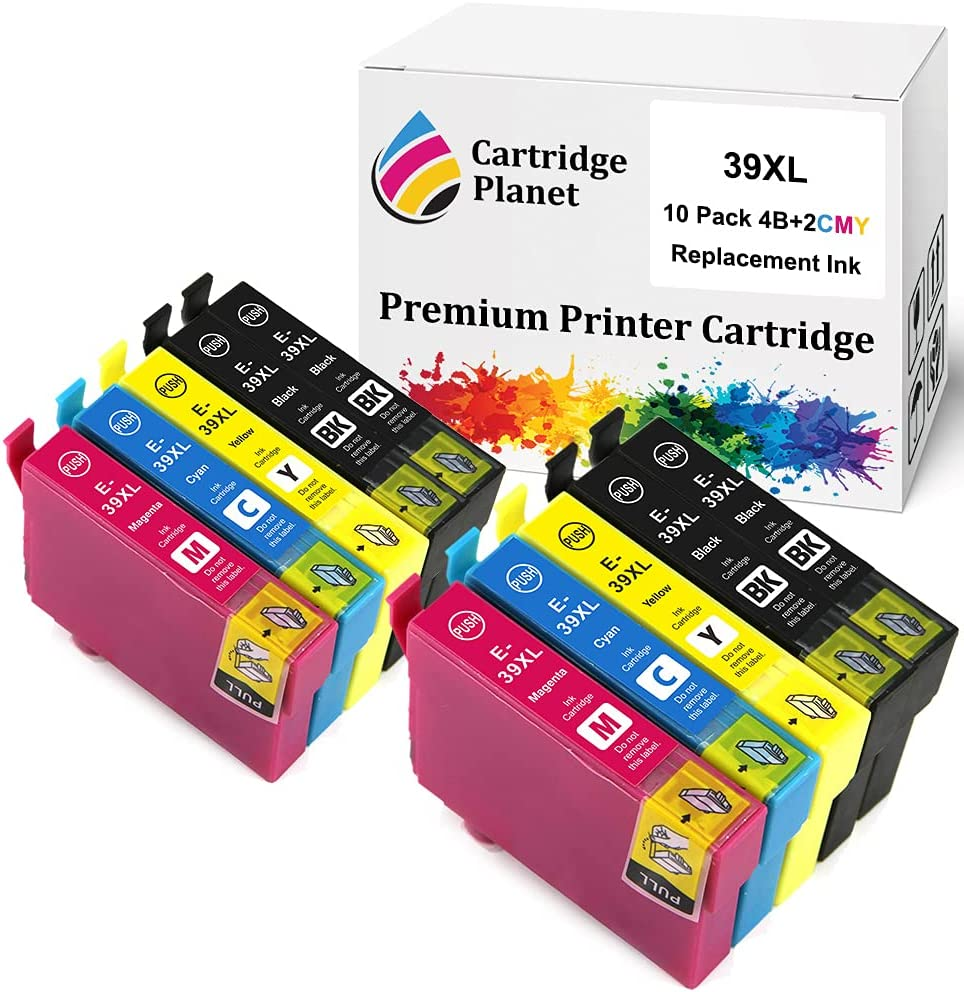 Cartridge Planet 10 Pack (4BK,2C,2M,2Y) Compatible Ink for Epson 39XL for Epson Expression Home XP-2105 Expression Home XP-4105