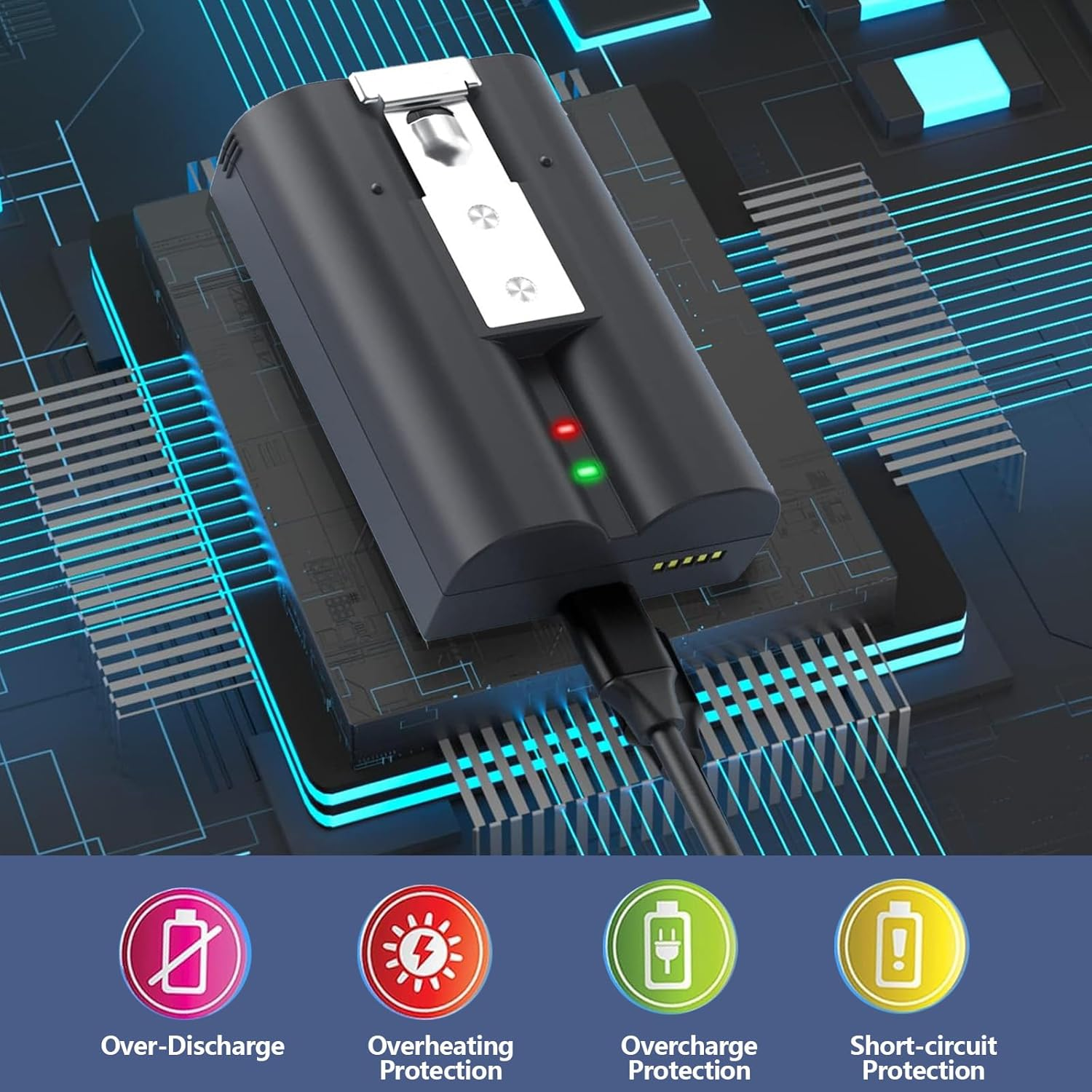 6040Mah Replacement Battery for Ring Video Doorbell 2/3/4, Spotlight Cam, Stick up Cam &ndash; 3.65V Rechargeable Lithium-Ion Batteries (Battery-1Pack) image number 5