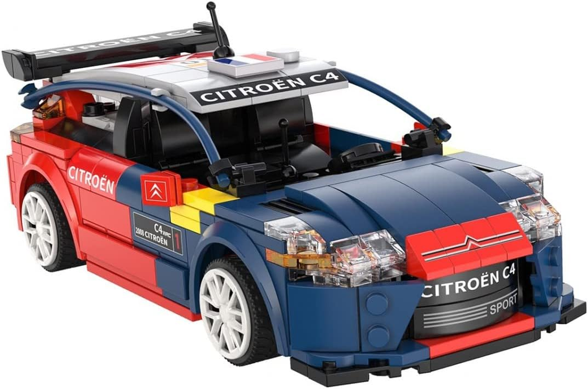 Jeder Bricks Citroen C4 WRC (Sebastian LOEB) - Construction Kit - with R/C and App Control - Official Citroen Product - 329 Pieces - + 6 Years - 1:18 Scale (DEQUBE 927DE51078) image number 2