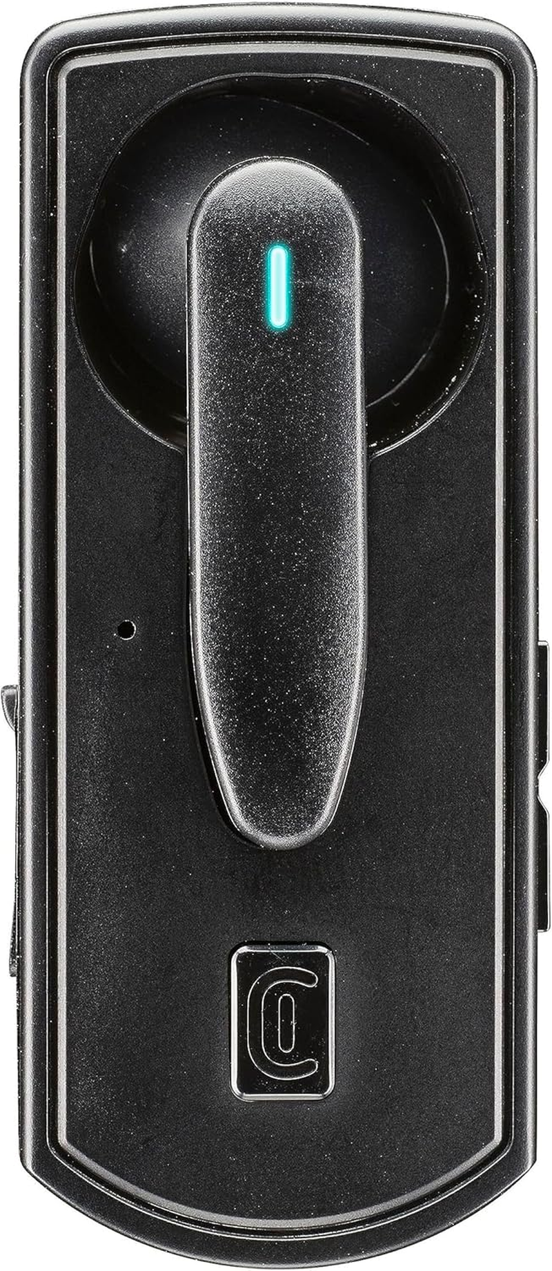 Cellularline Clip PRO Mono Bluetooth Headset with Clip Charging Station - Total Play Time 30H - Charging Time 1.5H - Solution Key - Buttons for Volume Control - Black image number 5