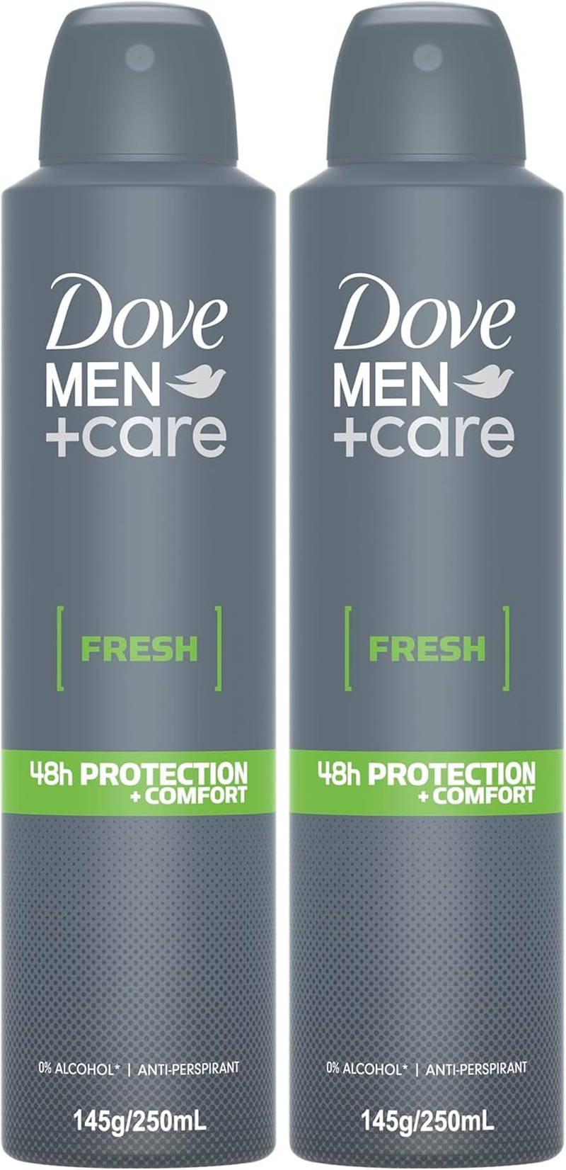 Dove Men+ Care Fresh 48H Antiperspirant Aerosol 250 Ml (Pack of 2)