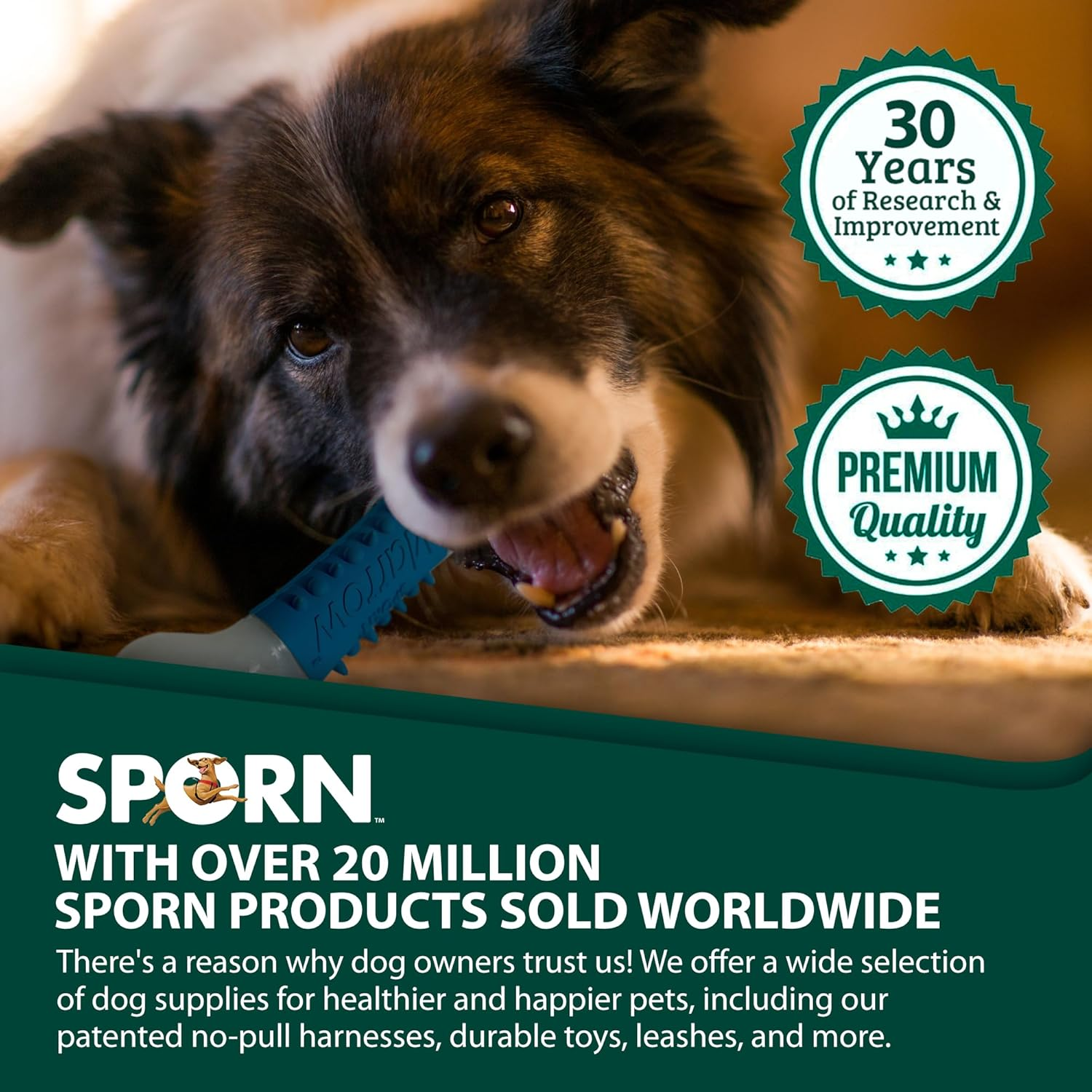 Sporn Durable Jerkey Favour Ultimate Marrow Chew Bone Dog Toy image number 5