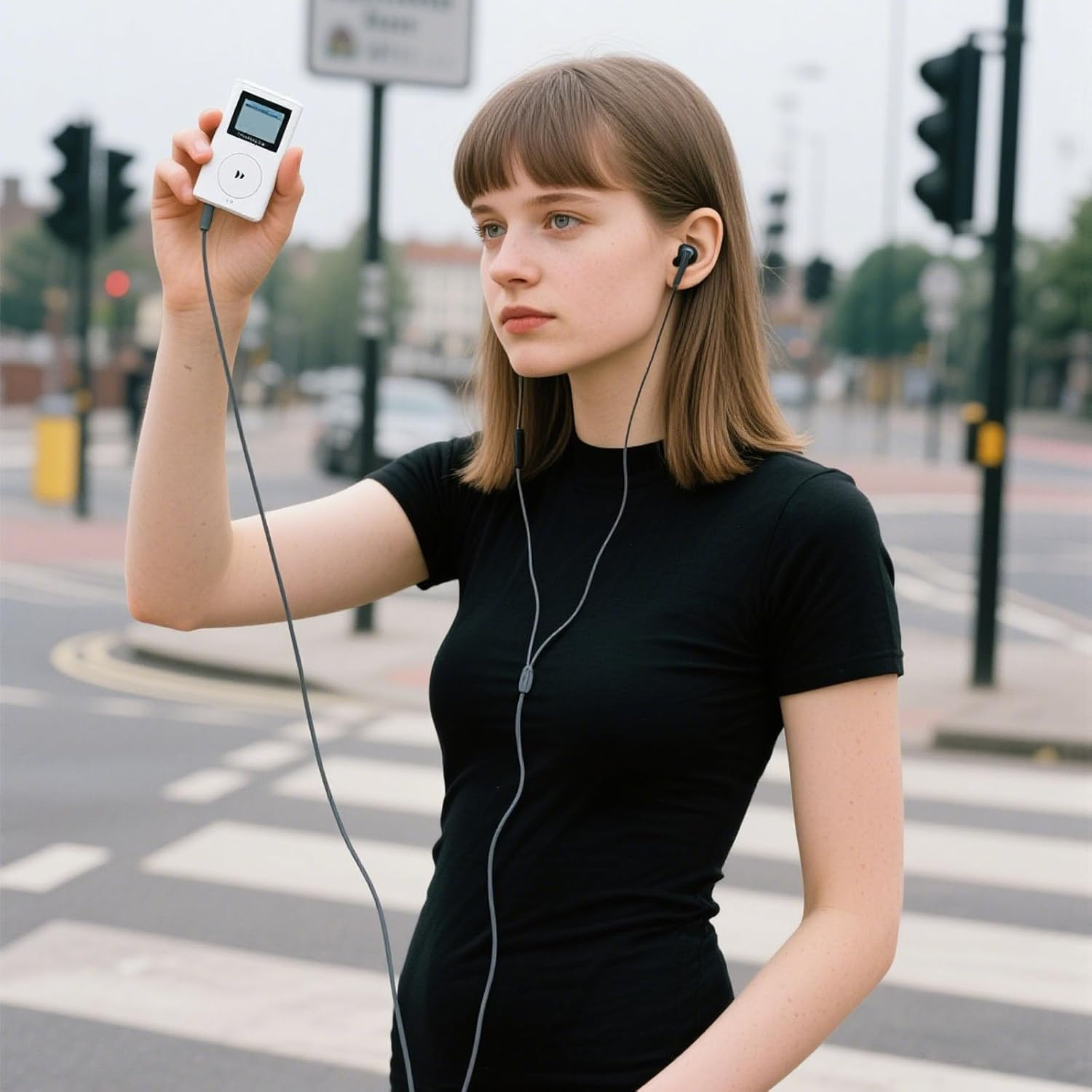 Oxtxuzdm Comfortable in Ear Corded Headsets Clear Voice Call Noise Reductions Ergonomic Design for Workout Jogging Corded Earbuds image number 4