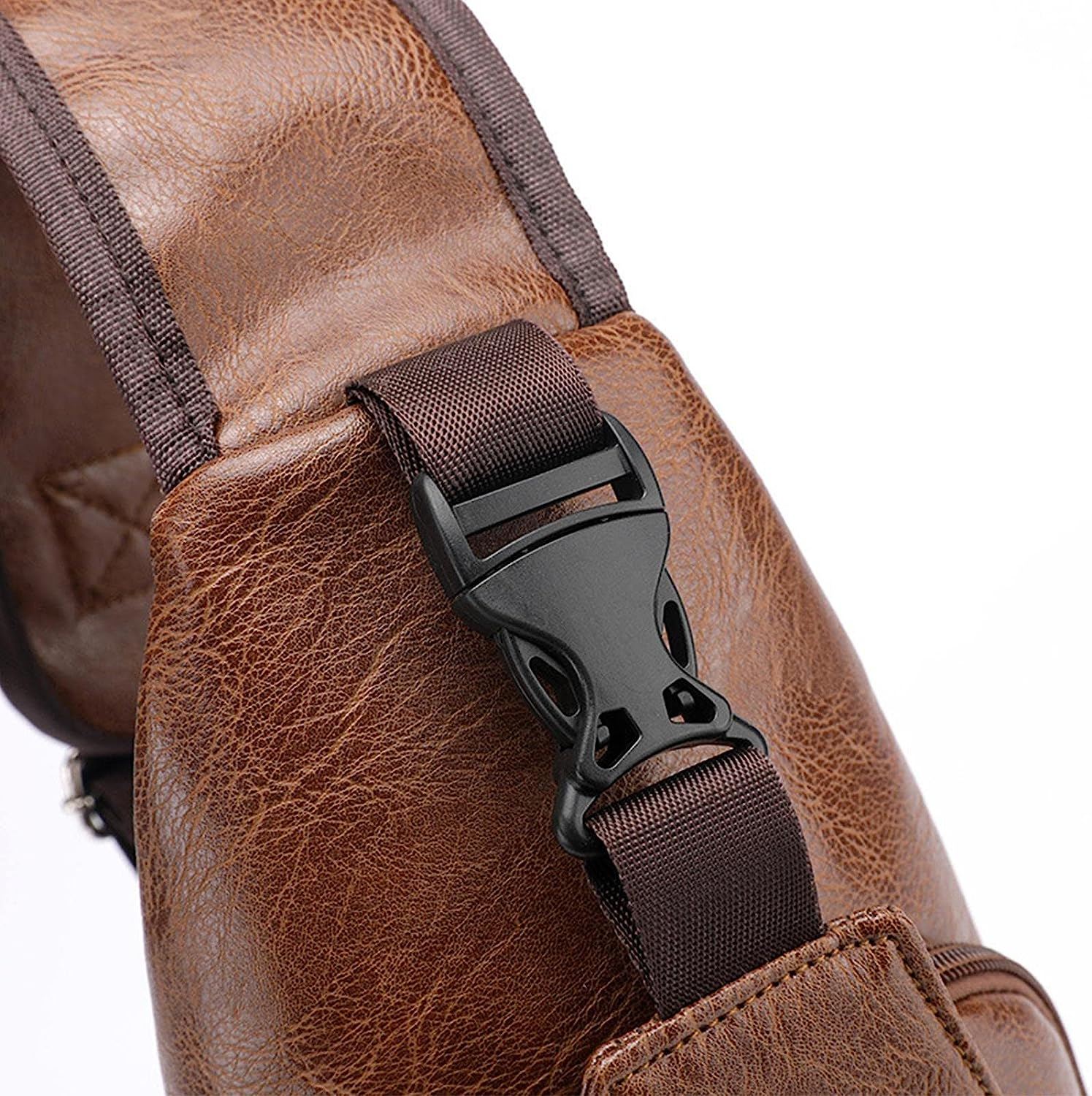 Men Sling Bags Waterproof - Sash Bags | Sling Bag Anti-Thief Personal Pocket Bag, Lightweight Chest Shoulder Backpack for Travel image number 2