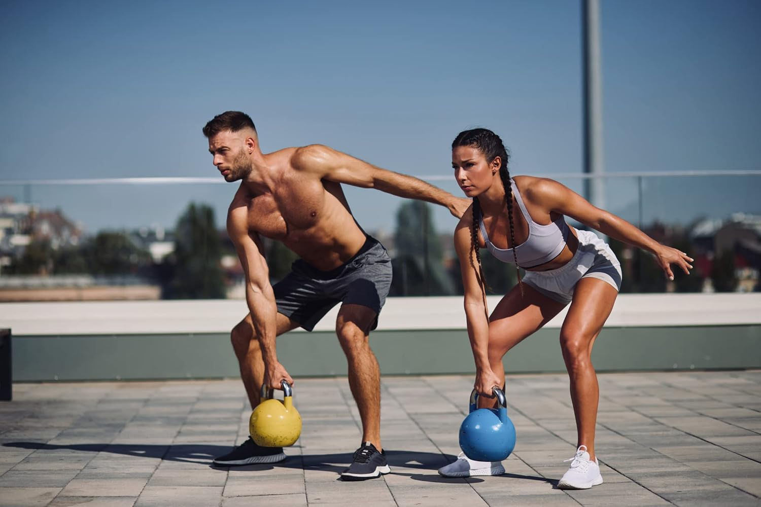 HCE Kettlebells Set - Competition Kettlebell Pro-Grade Steel Russian Kettle Bell Weight - Home Gym Fitness Workout, Crossfit, MMA, Body Building, Weightlifting, Snatches, Squats, Lunges, Bench Press - 12Kg - 16Kg - 20Kg image number 3