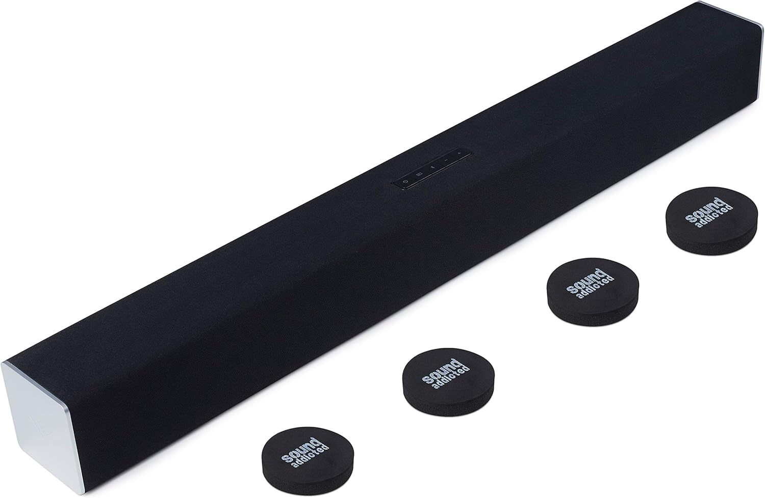 Sound Addicted Isolation Pads for Soundbar - anti Vibrations Foam Pads Feet (4Pack) 2.5'' X 0.65'' Suitable for Most Sound Bars - Barpads (Round), Black image number 6