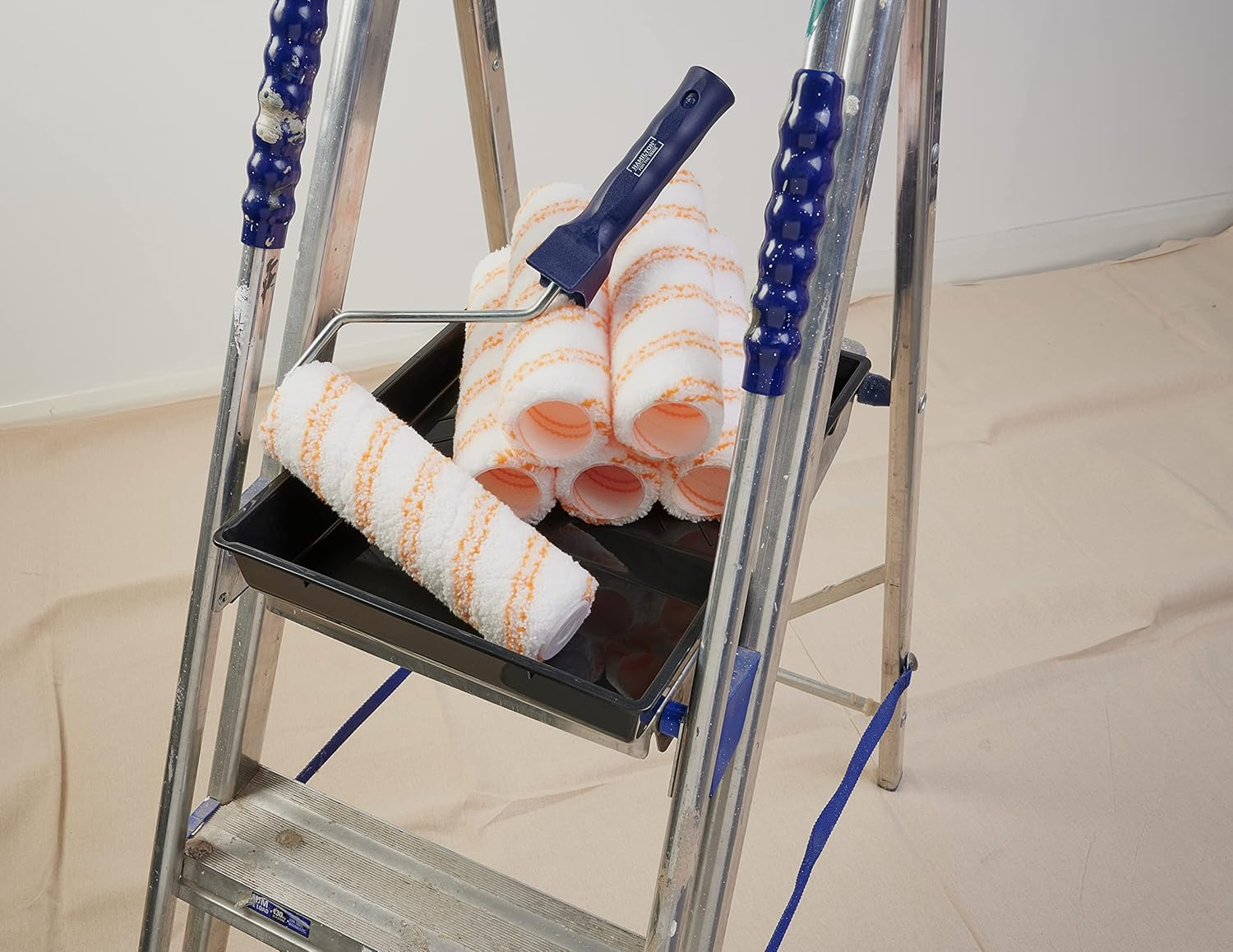 HAMILTON for the Trade 7 Piece Medium Pile Roller Set, 9" White/Orange 3281132-90 image number 4