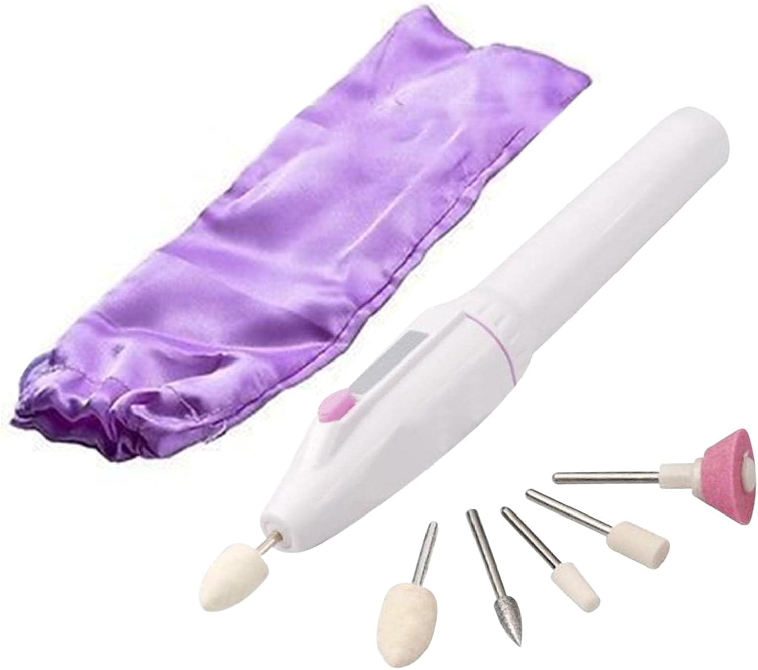 Electric Nail File Set,Manicure Pedicure Tool with 5 Nail Drill | Nail Buffer Drill Polisher for Natural Fingernails Toenails Wynott image number 6