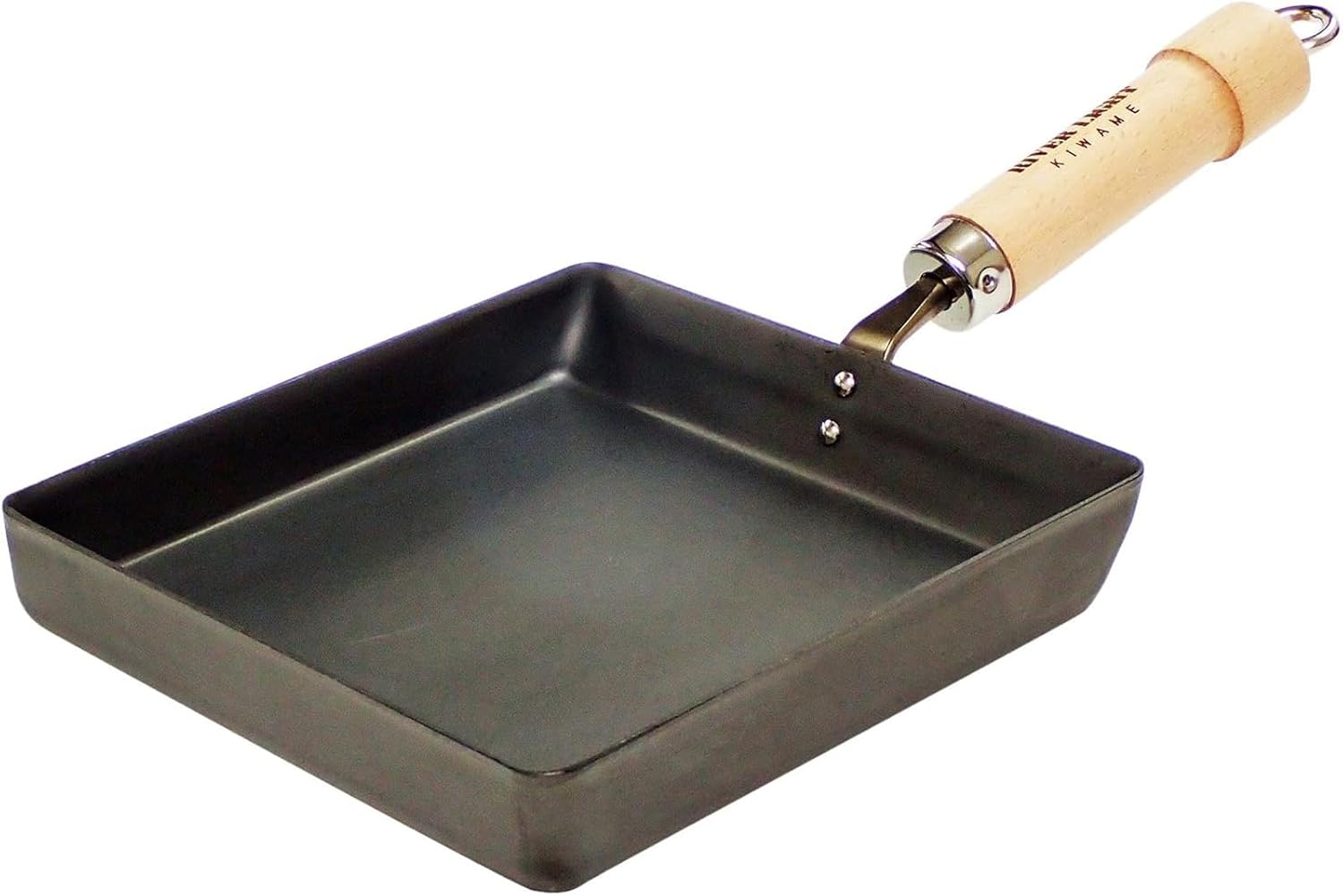 Riverlight Kyoku Japan J1618 Iron Egg Frying Pan, Large, Iron Nitride, Nitrided, IH Compatible, Rust Resistant, Made in Japan image number 3