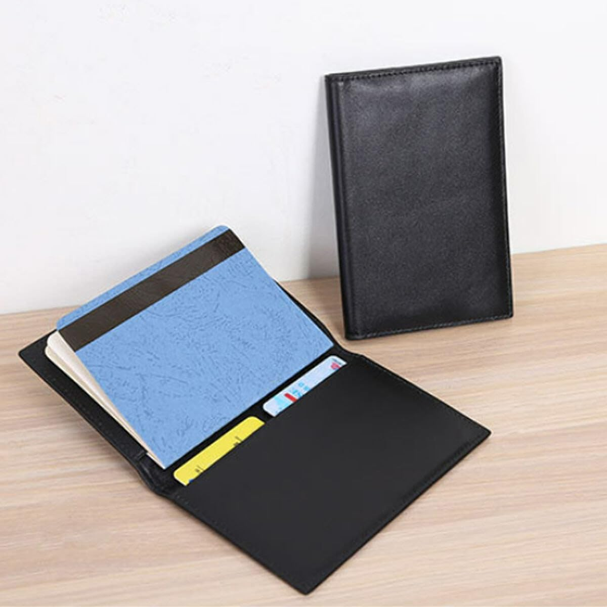 Ariv Hommey Premium Leather Passport Holder - Slim Travel Wallet for Women & Men with ID Card Slots Secure Passport Cover for International Trips image number 6