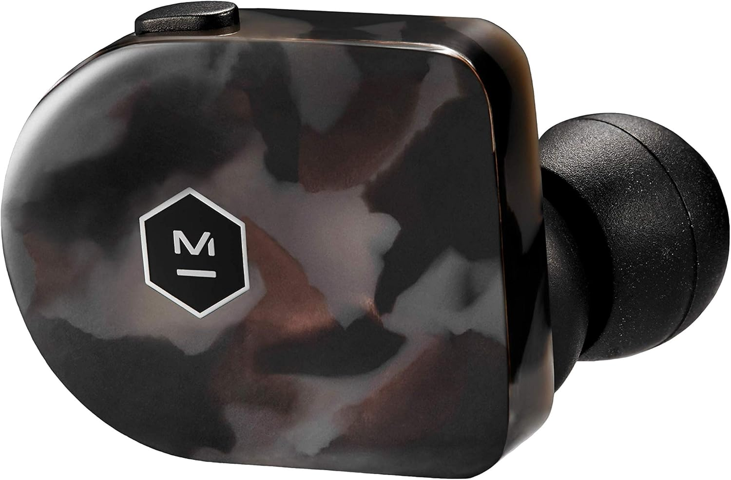 Master & Dynamic MW07 True Wireless In-Ear Earphones, with Stainless Steel Charging Case, Tortoise Shell