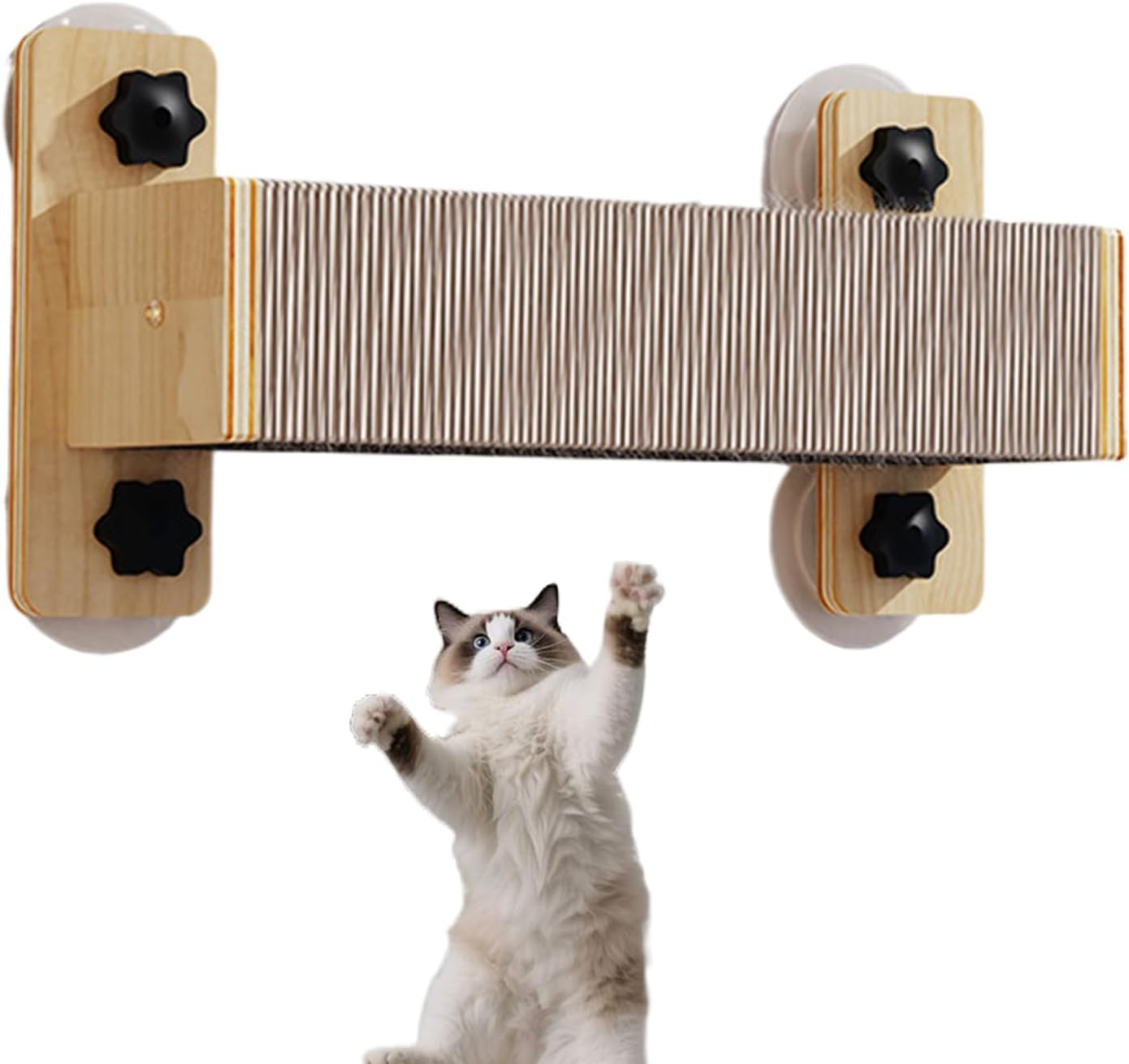 Wall Cat Shelves,Indoor Cat Wall Shelves Tree Tower - Natural Toys Perch Tree Scratching Tower Stairs for Window Home Play Indoor Outdoor