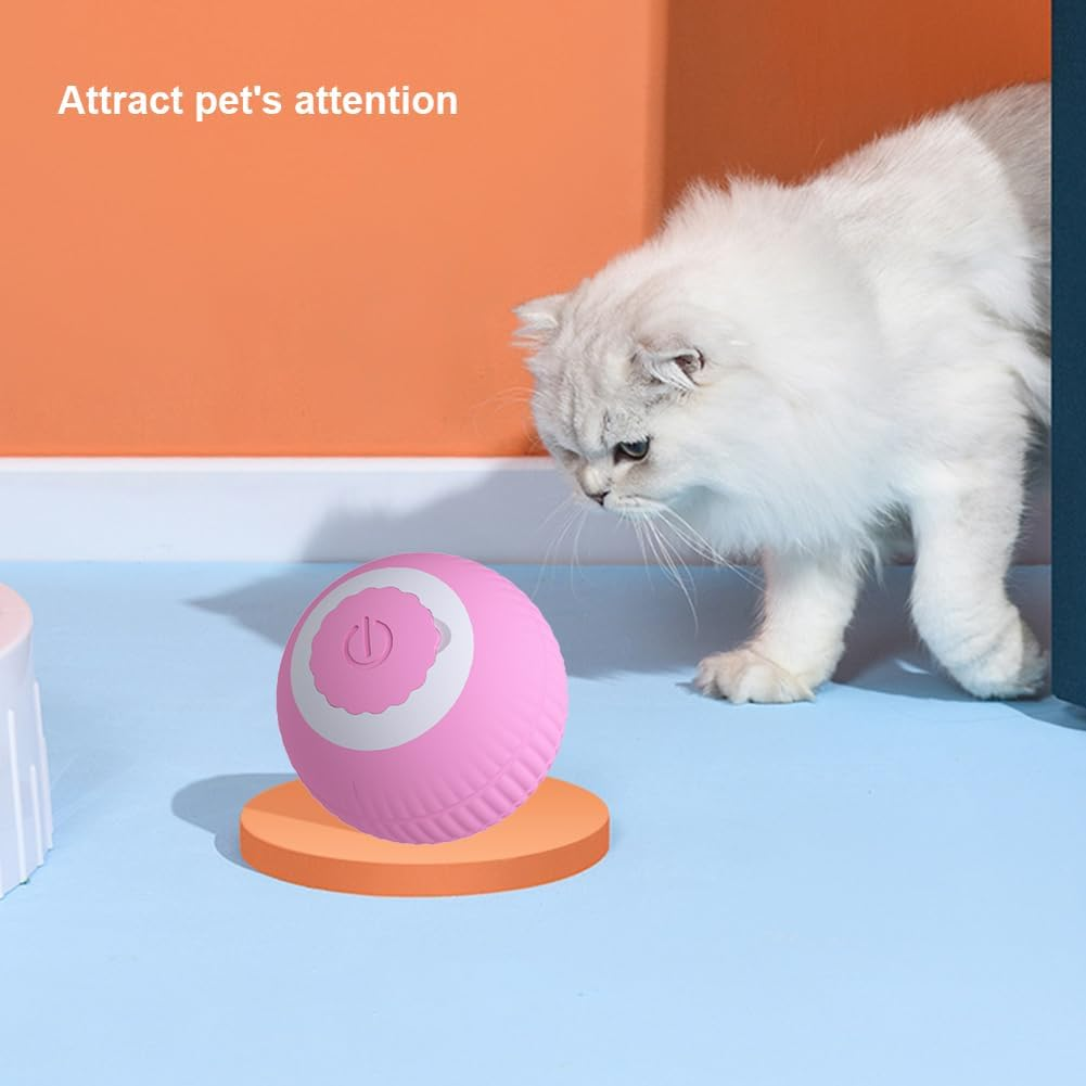 Automatic Ball Toys USB Rechargeable Smart Interactive Cat Toy ABS Intelligent Rolling Toy Ball for Indoor Playing image number 5