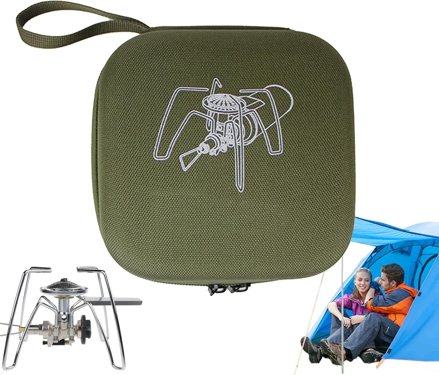 Carry Bag for Camp Stove | Waterproof Storage Bag Camp Stove Carry Bag,Thicken Dustproof Carry Case Portable Double Zipper Reusable Camp Supplies for Fishing