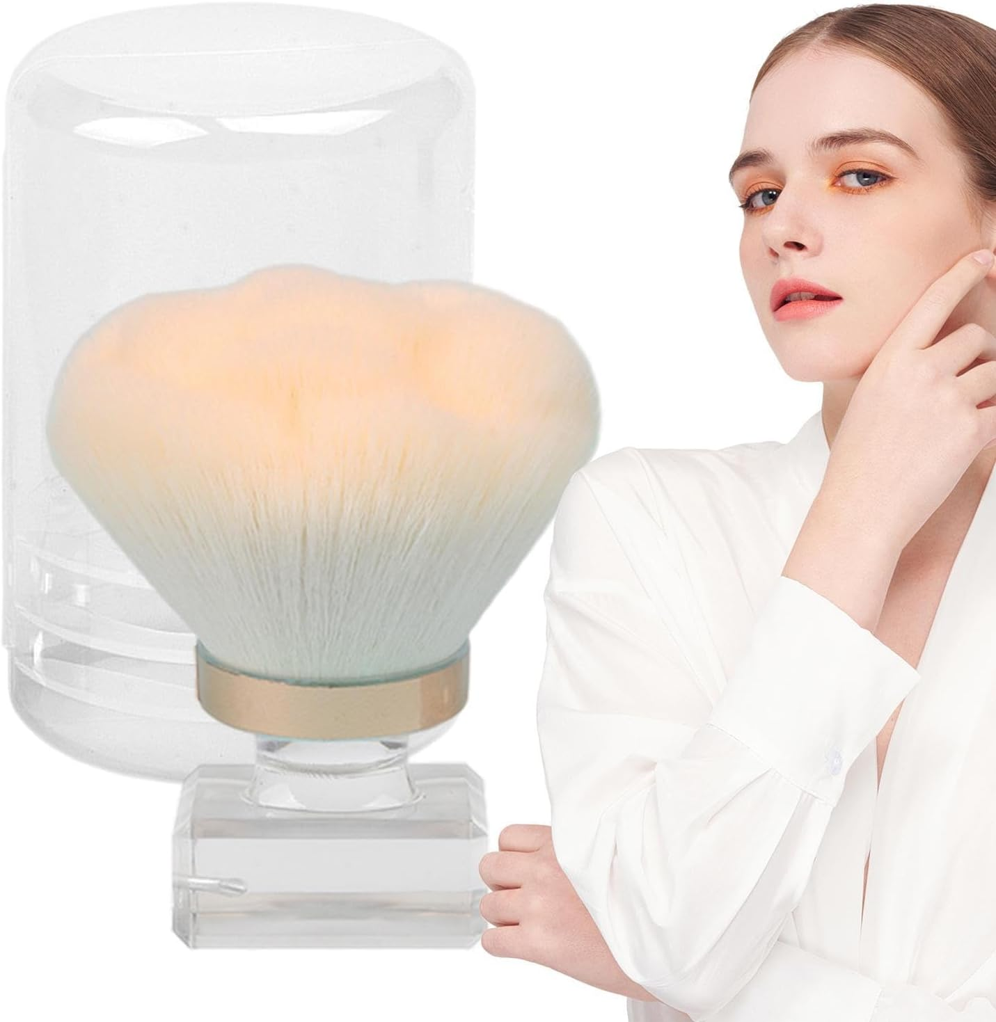 Nail Dust Brush - Acrylic UV Gel Nail Arts Kabukis Nail Brushes | Dust Powder Remover Cleaner Brush, Acrylic Nail Arts Manicure Dust Cleaner Brush