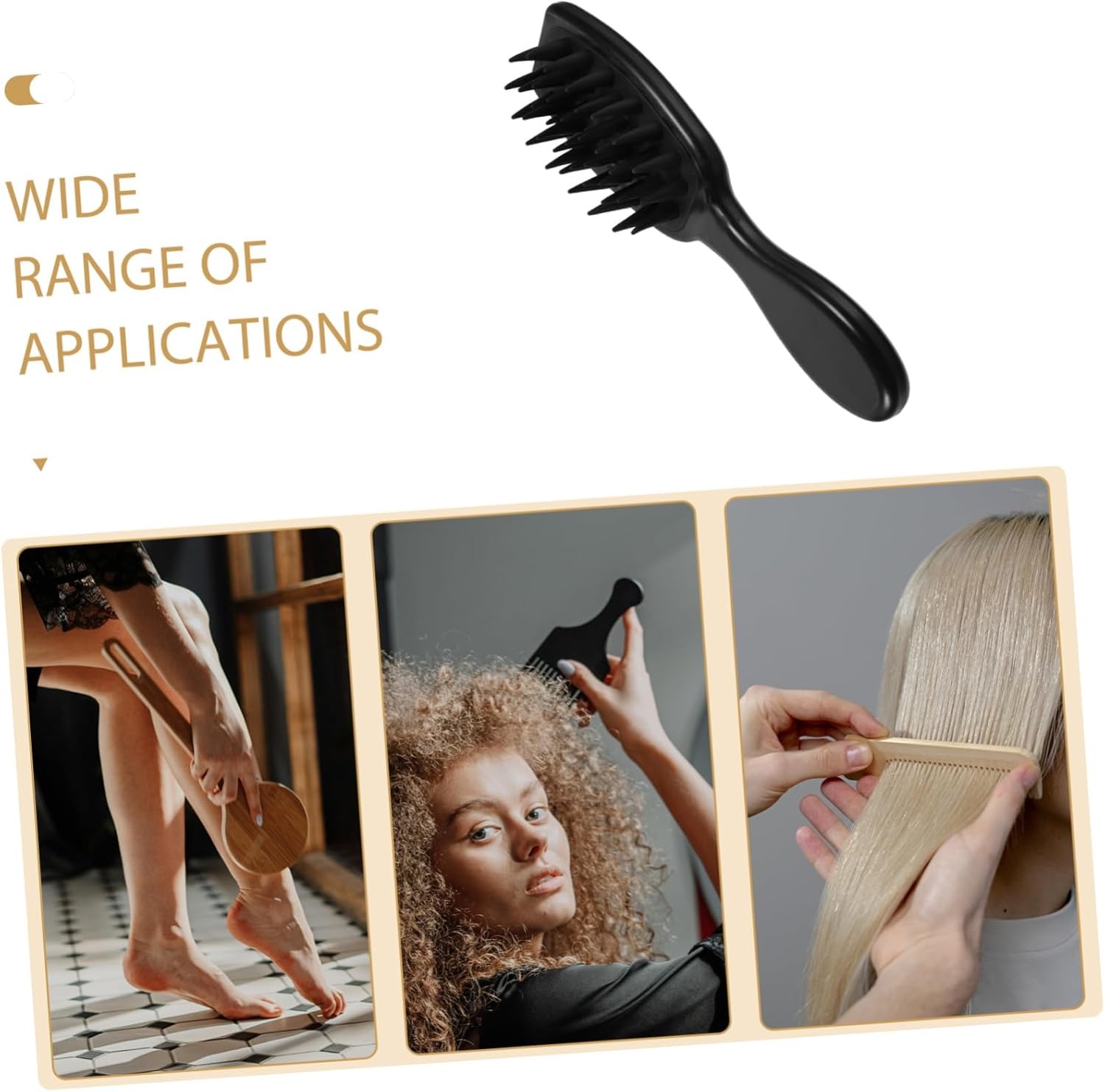 DINHEAROM Hair Scalp Massager Shampoo Brush Comb Scalp Brush for Hair Growth Compact image number 3