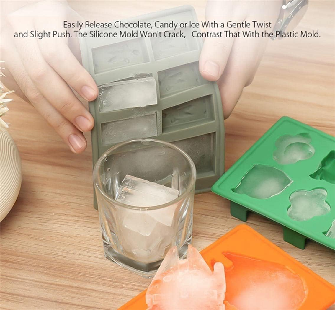 Winonarri Characters Silicone Ice Cube Trays Ideal for Chocolate, Ice Cubes, Jelly, Candy, Dessert, Bakeware Soap and Candle (Set of 7) image number 3