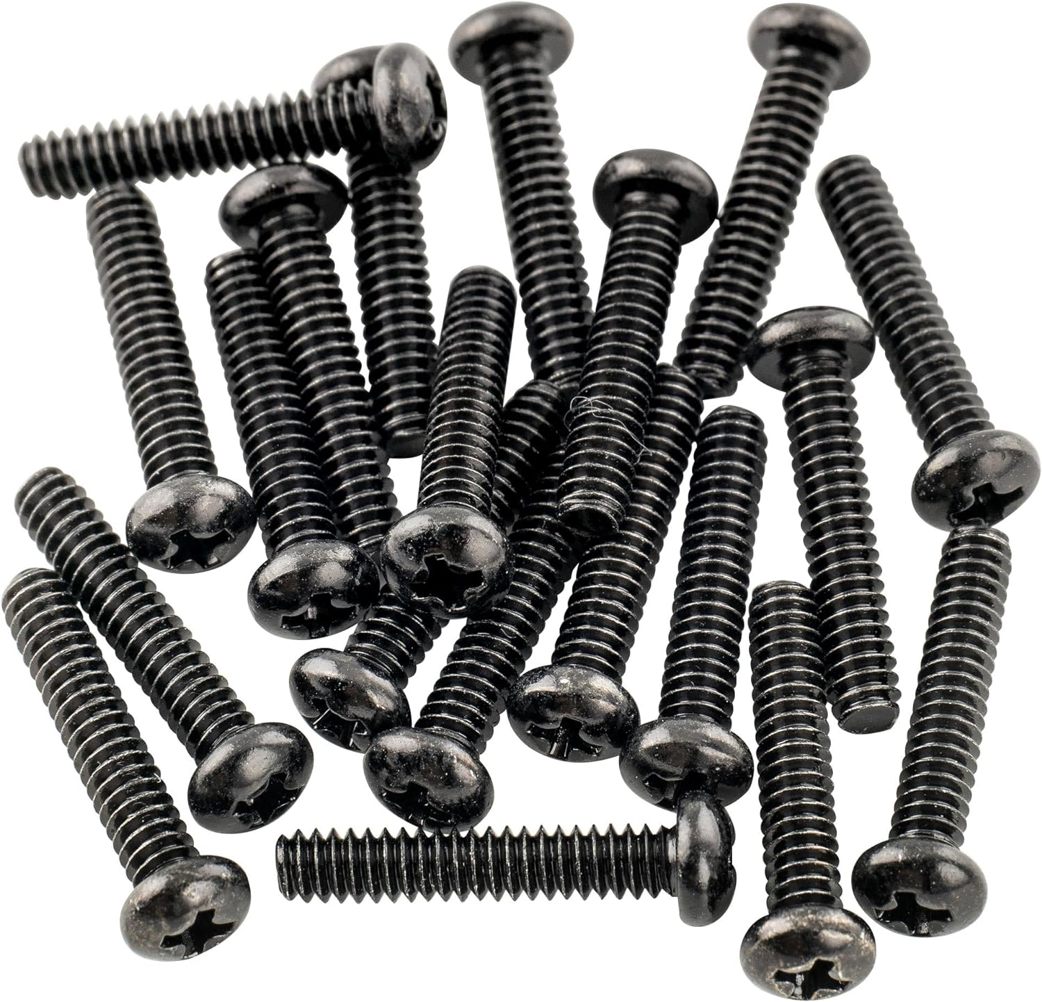 Musiclily Basic 2.8X17Mm Metal Metric Thread Single Coil Pickup Mounting Screws for Strat Stratocaster/Tele Telecaster Electric Guitar, Gold(Set of 20)