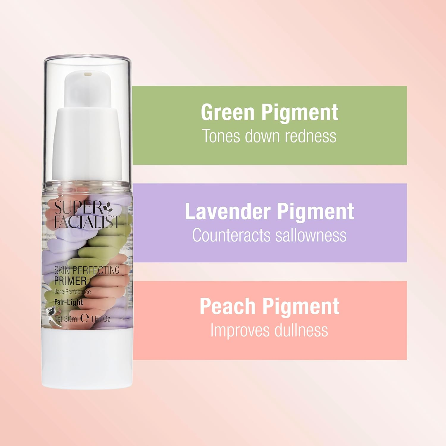 Super Facialist Skin Perfecting Primer - Base Face Primer to Hydrate, Protect & Refine with Colour Corrector Technology, Hyaluronic Acid & Niacinamide, Vegan Friendly Make up Primer, 30Ml image number 2