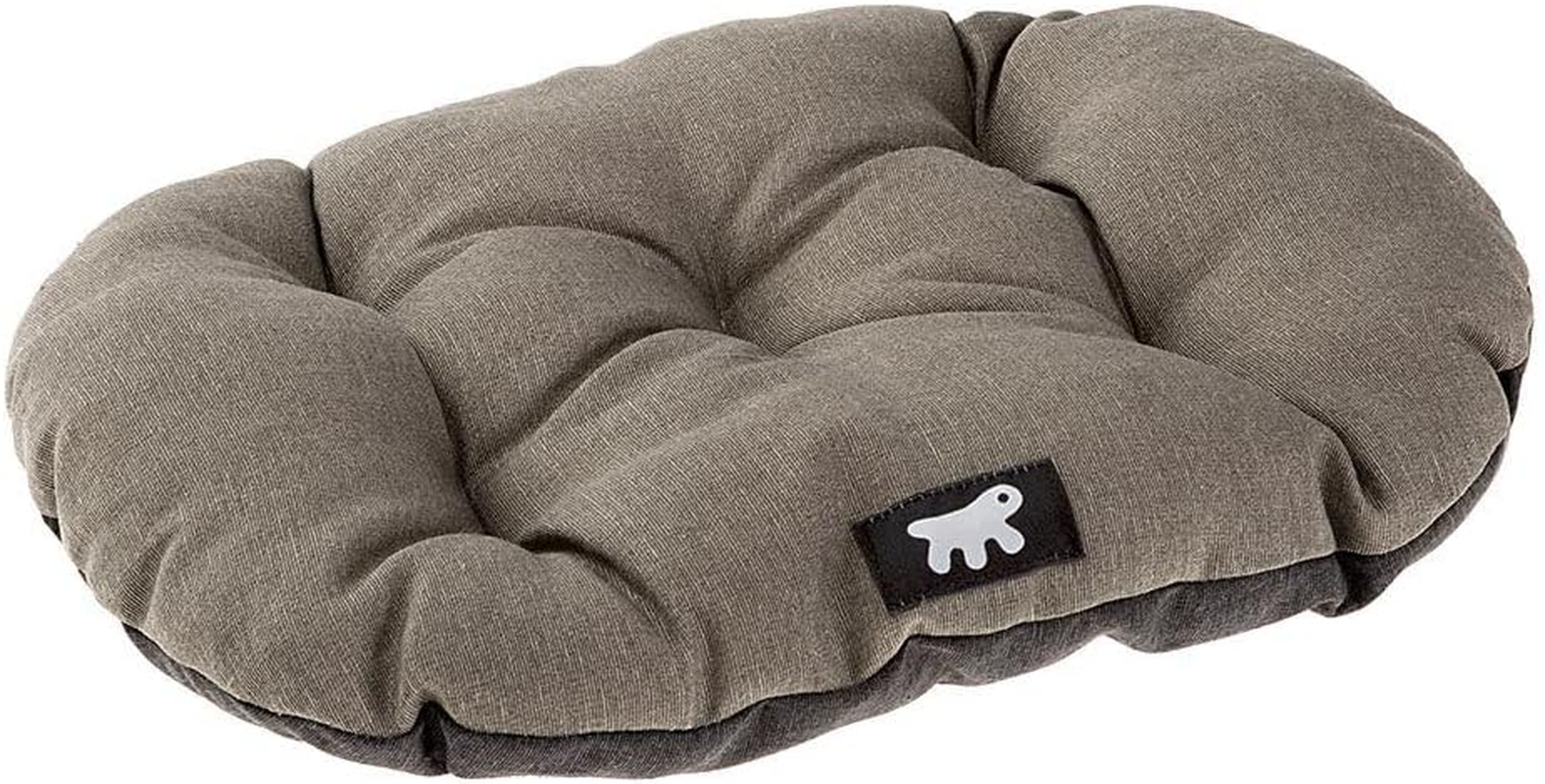 Ferplast Relax Dog Bed, Dog Cushion, Cat Cushion, Dog Mat for Kennels and Cars - Washable - Made of Cotton with Soft Padding, 65 X 42 Cm, Brown
