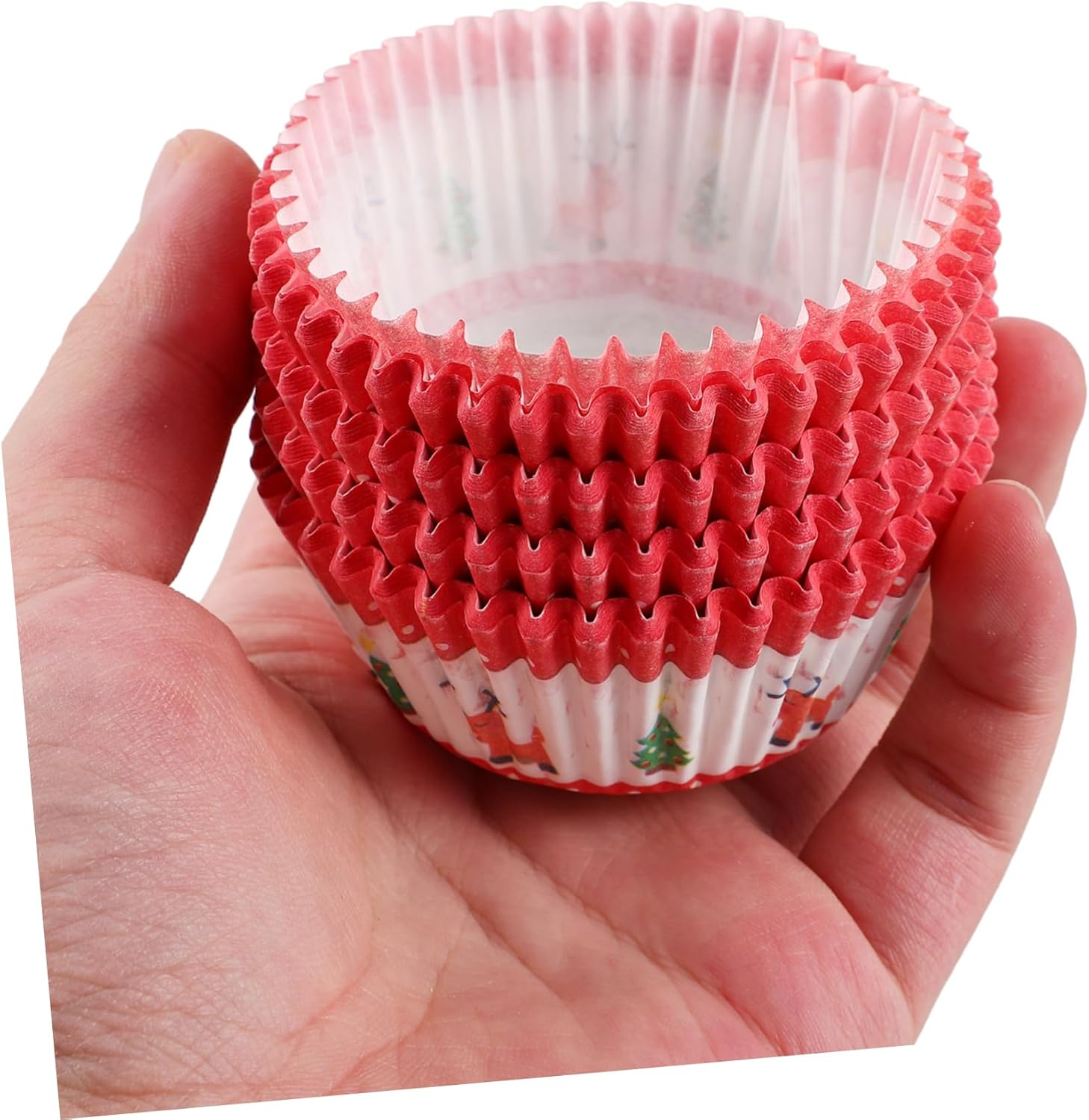 Mini Cake Liners Patterned Paper Cupcake Liners Small Cupcake Wrappers Baking Cake Cups Food-Grade Material