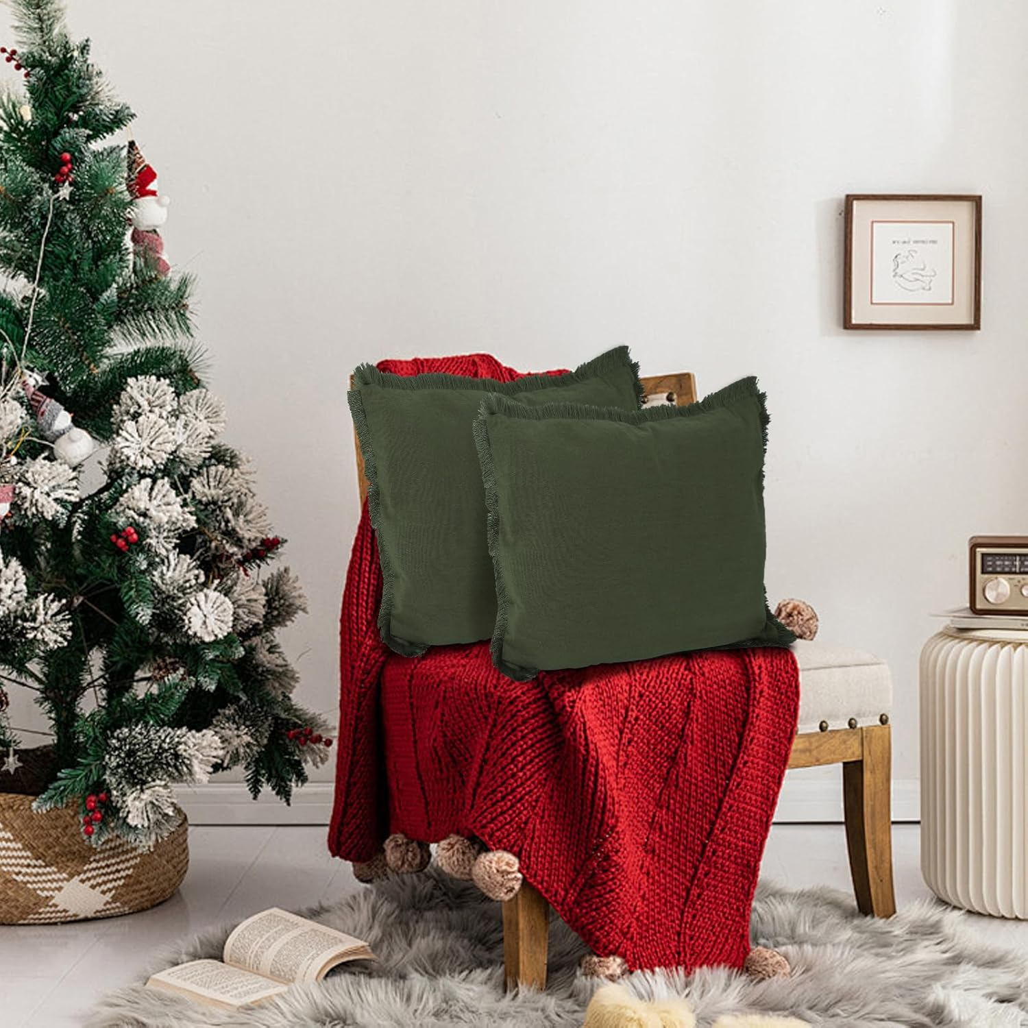 MEKOTRIN Cushion Cover, Pillow Cover, Throw Pillow Cover (45 * 45Cm/18 * 18In) image number 5