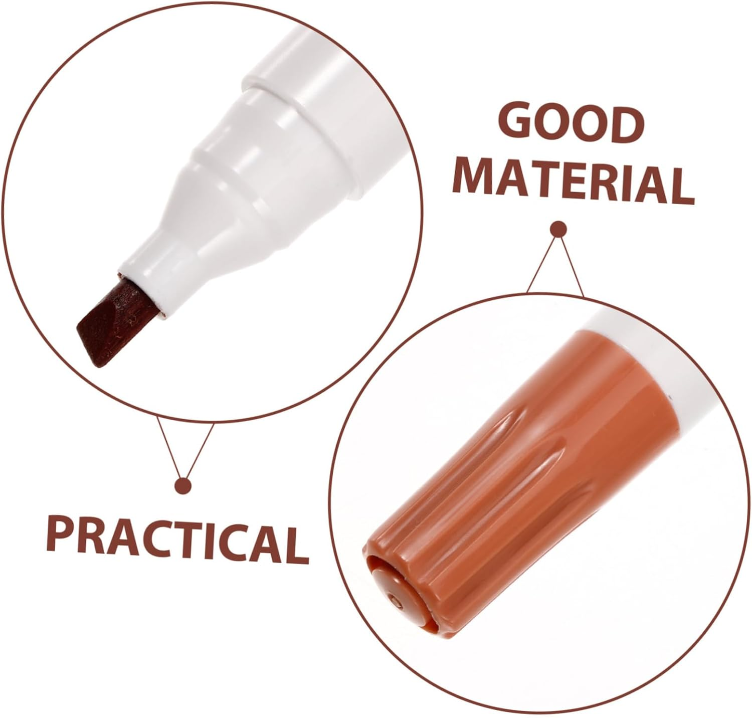 CANIGHT 8Pcs Furniture Scratch Repair Kit Hardwood Floor Touch-Up Pen Set for Wood Marker Pens image number 4