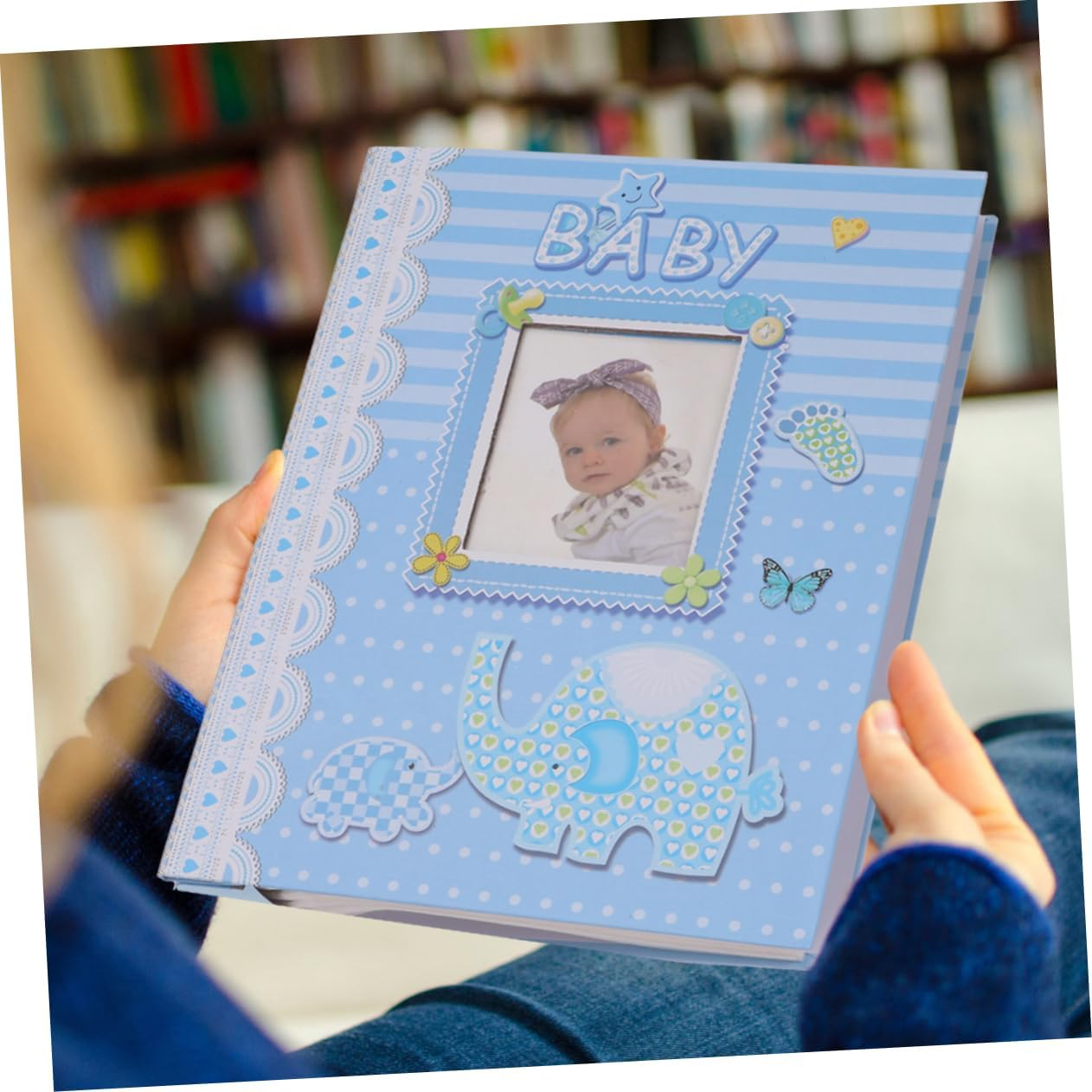 Picture Album Photo Book Pages Interstitial Albums Safe for Boys and Girls Newborn Photo Display image number 3