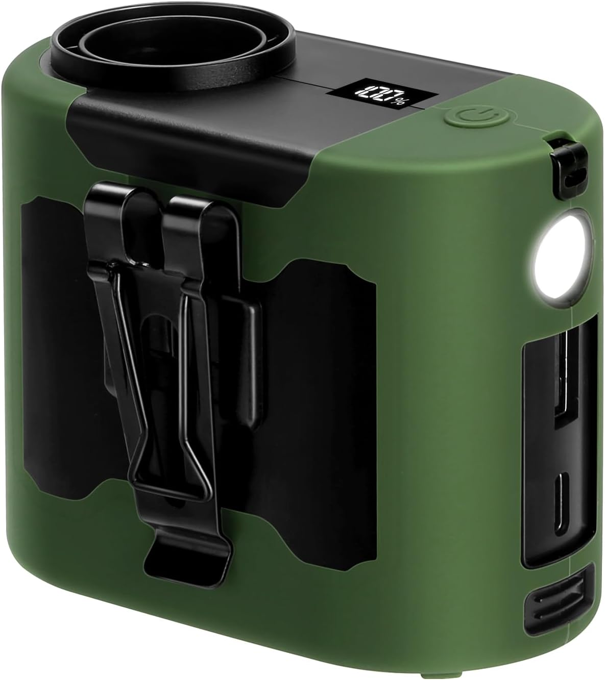 Portable Waist Fan 12000Mah Rechargeable Waist Clip Fan,Max 40H Work Time,16000Rpm Powerful 5 Speeds with LED Flashlight Portable Fan Personal Cooling Fan for Outdoor Jobsite Camping Travel image number 5