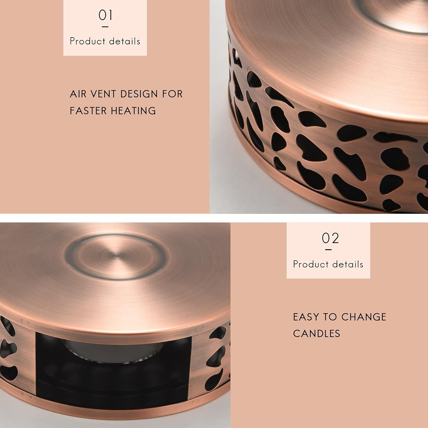 Durable Steel Tea Warmer, Heating Base, Teapot, Warm Tea Stove, Candle Teapot, Tea Set image number 6