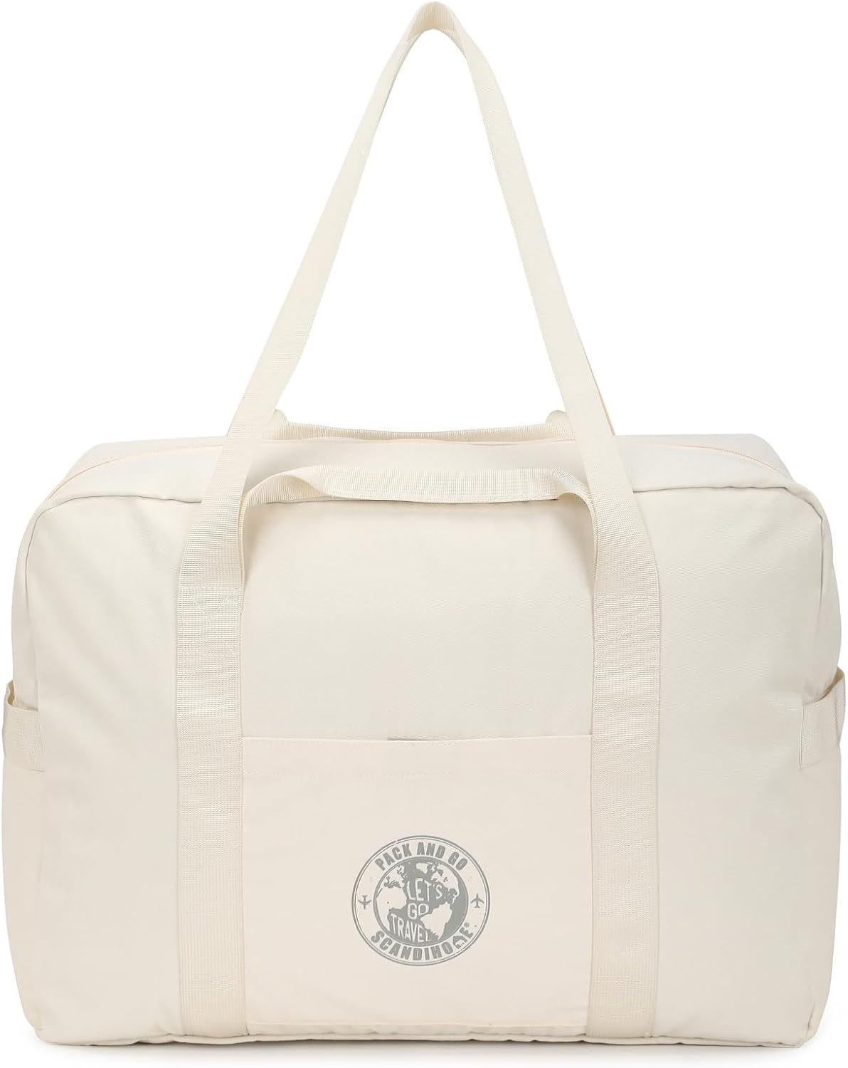 SEPWIK Travel Duffel Bag Weekender Overnight Bag, Waterproof Sports Gym Bag Carry on Tote Bag Personal Item Holdall Bag for Men Women Scandihome Series - Black image number 7