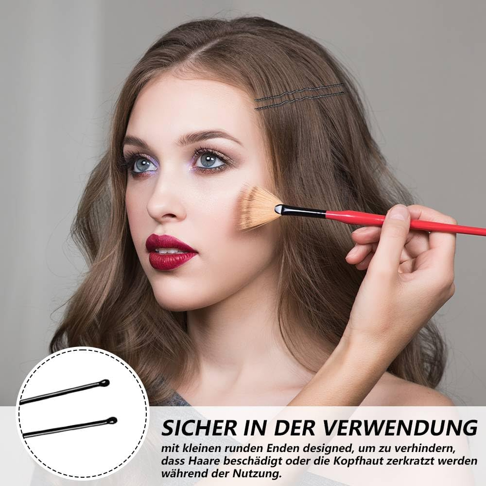 Funalix Pack of 150 U-Shaped Hair Clips, Hair Styling Bobby Pins, Ballet Hair Pins, Bun Hair Clips, Styling Hair Clips for Women and Girls (Black)